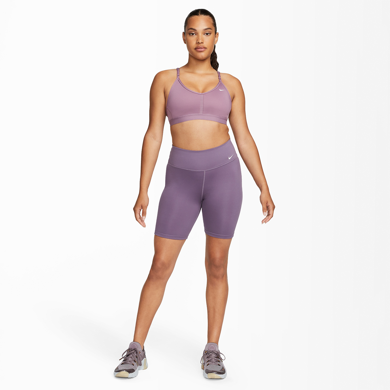 Nike Indy Reggiseno Sportivo Violet Dust/White