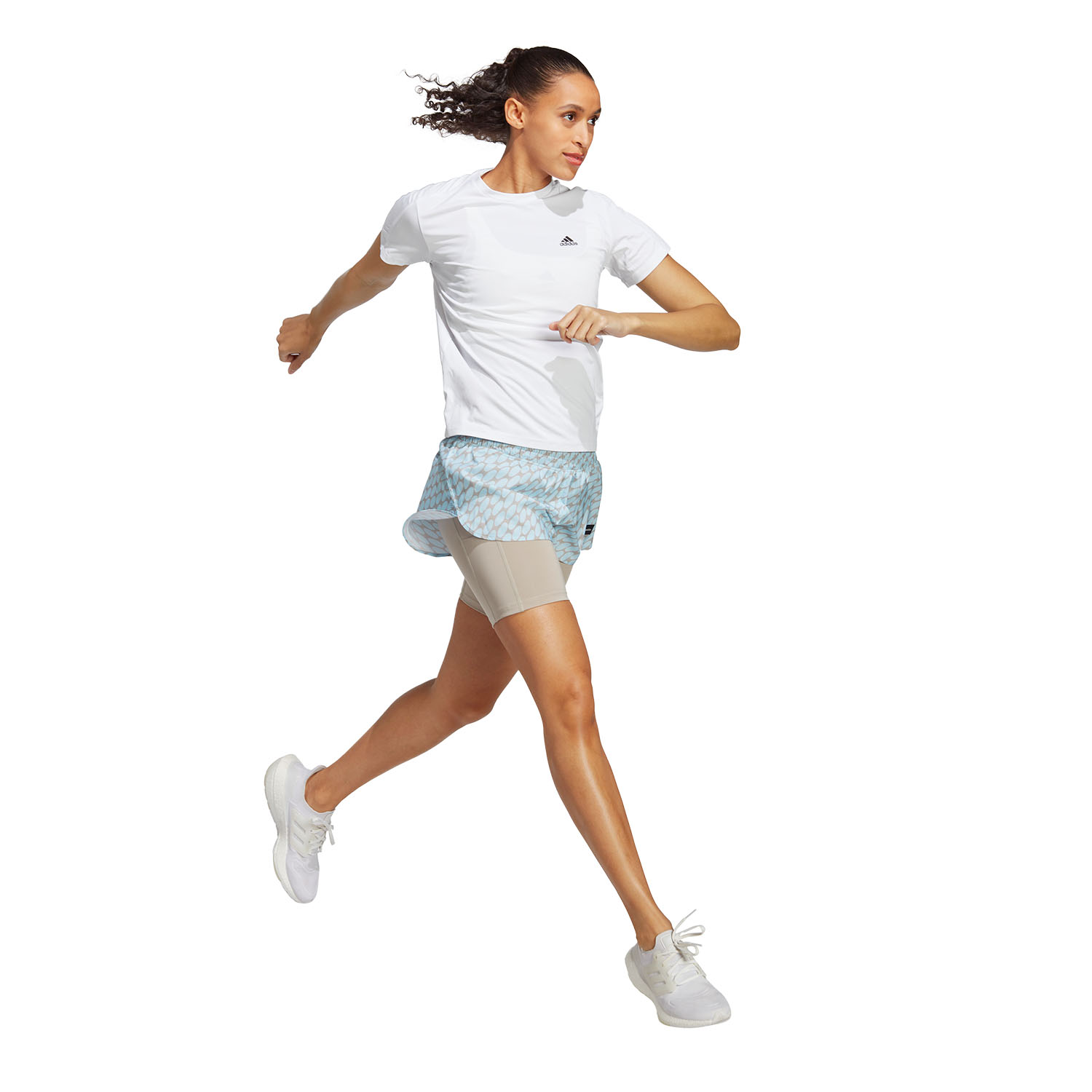 adidas x Marimekko Split 2 in 1 2in Pantaloncini Ice Blu/Light Brow