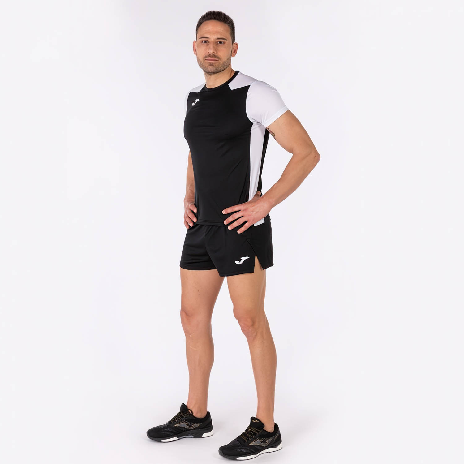 Joma Record II Maglietta Black/White