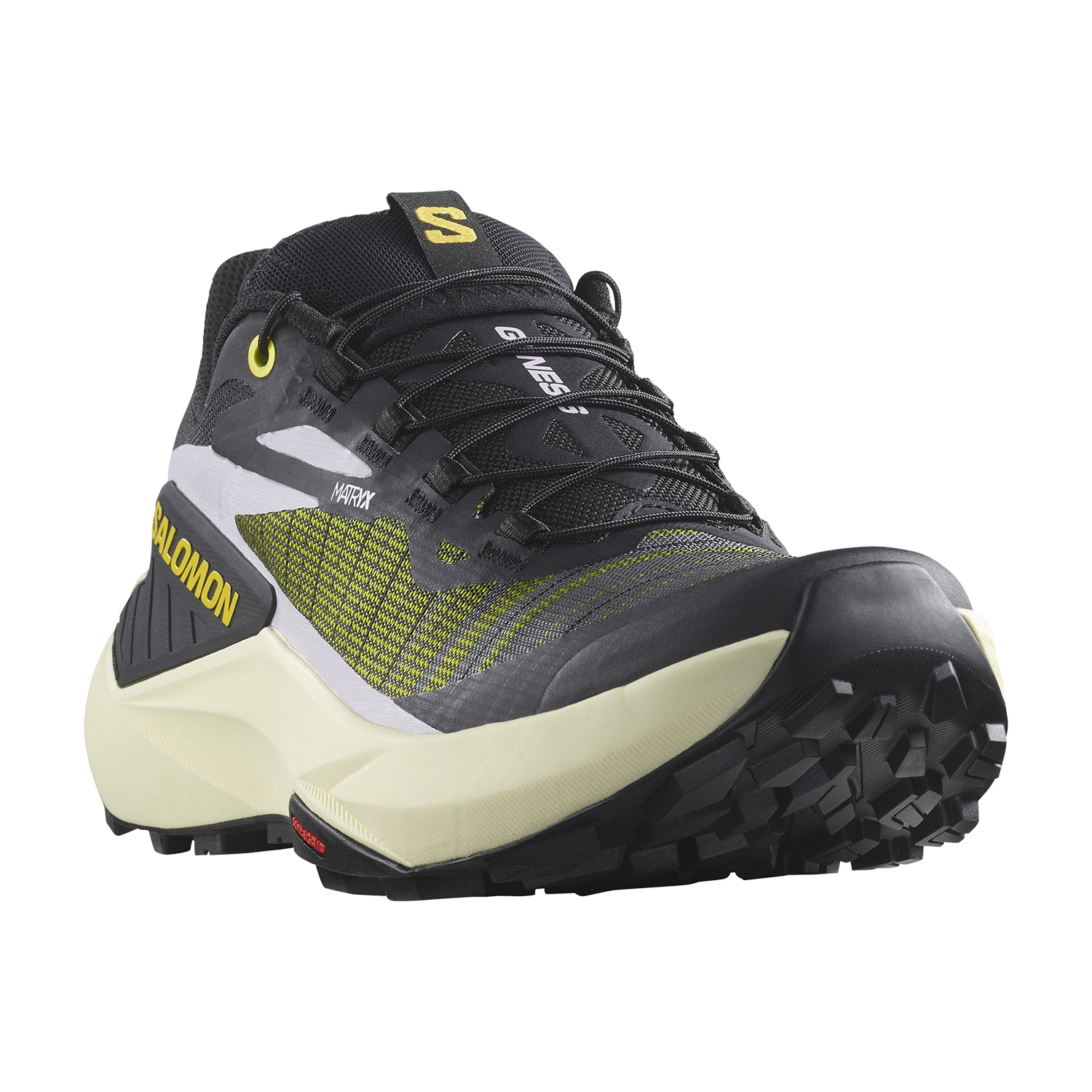 Salomon Genesis Black/Sulphur Spring/Orchid Petal
