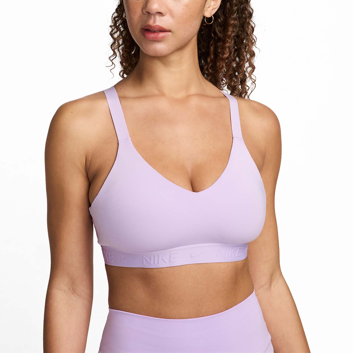 Nike Indy Crew Reggiseno Sportivo Lilac Bloom