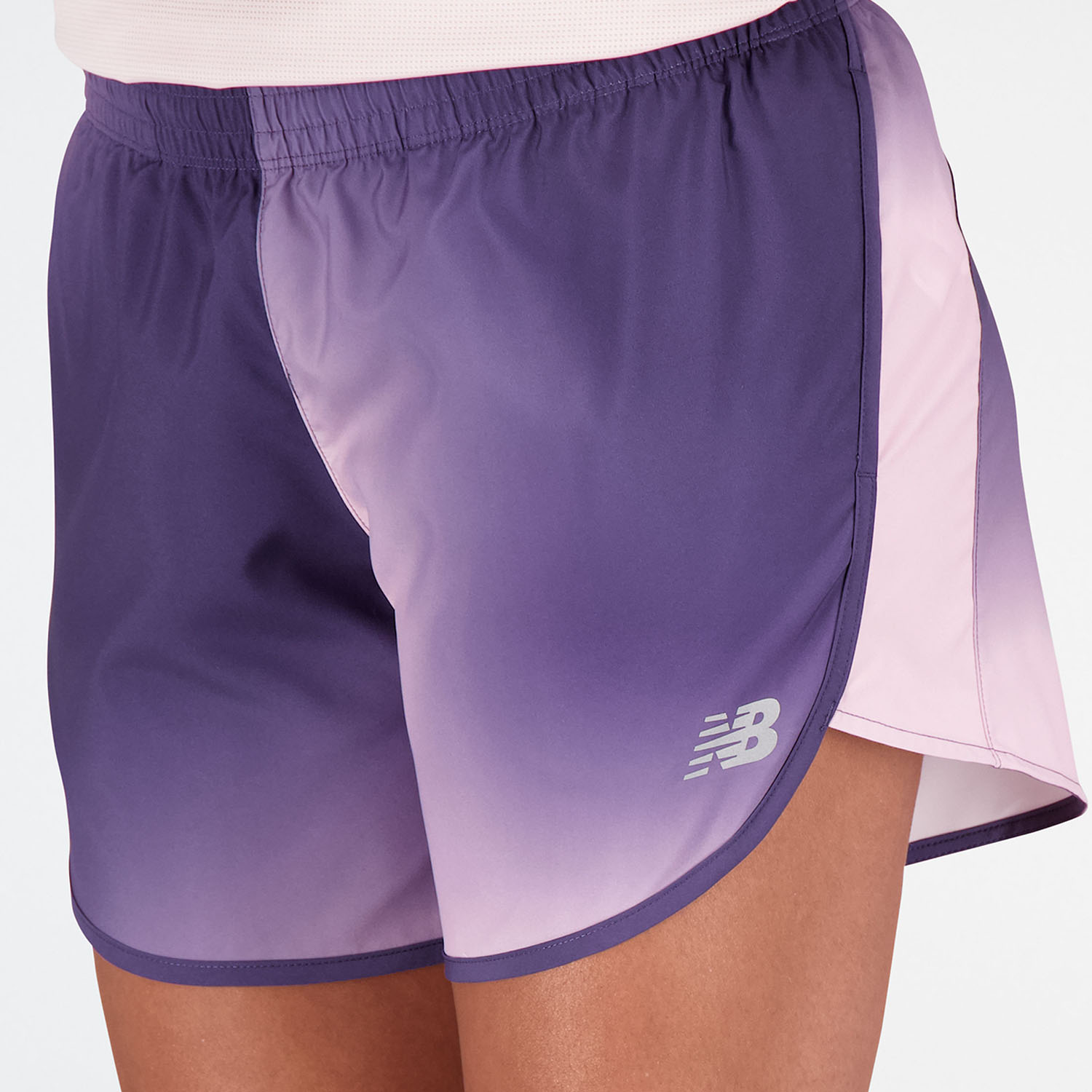 New Balance Printed Accelerate 5in Pantaloncini Lilac Cloud
