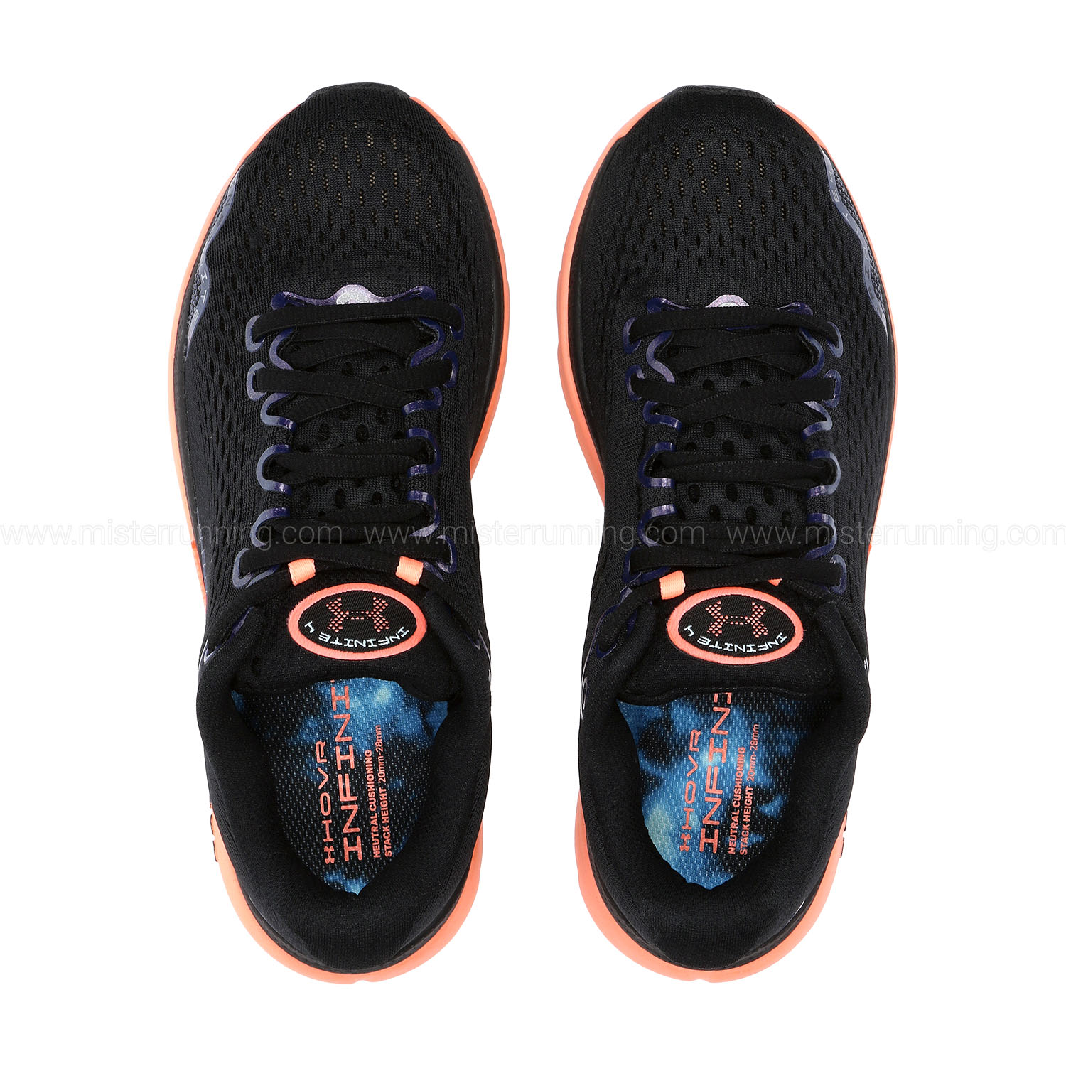 Under Armour HOVR Infinite 4 Black/Lunar Coral