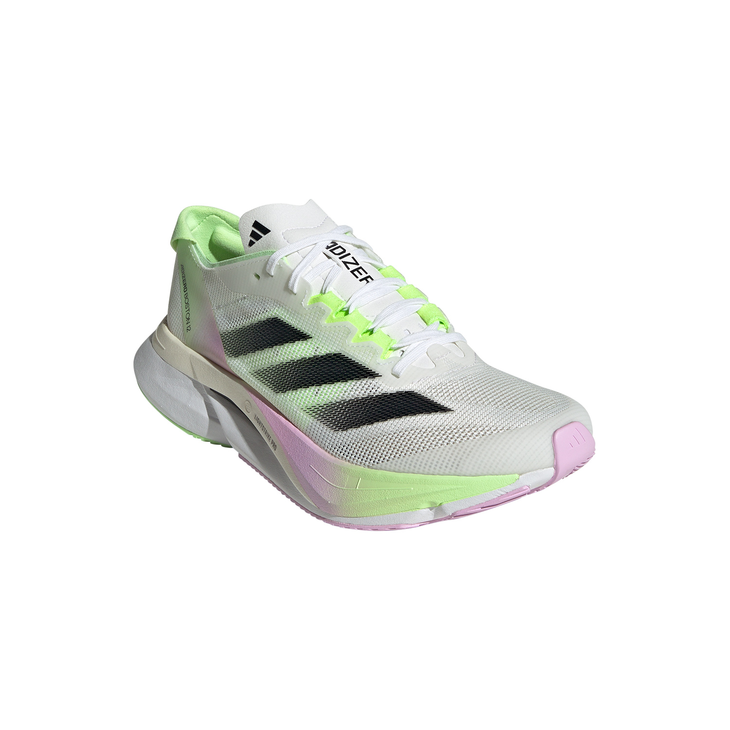 adidas adizero Boston 12 Cloud White/Core Black/Green Spark