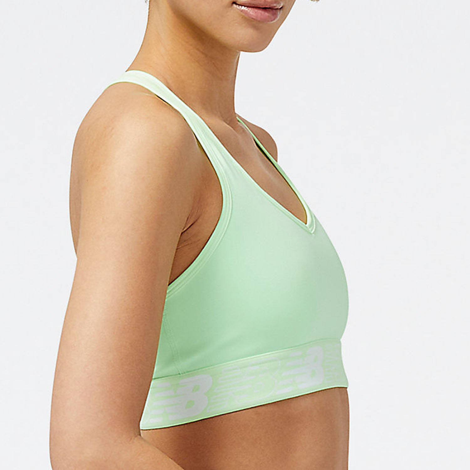 New Balance Pace 3.0 Reggiseno Sportivo Green Aura
