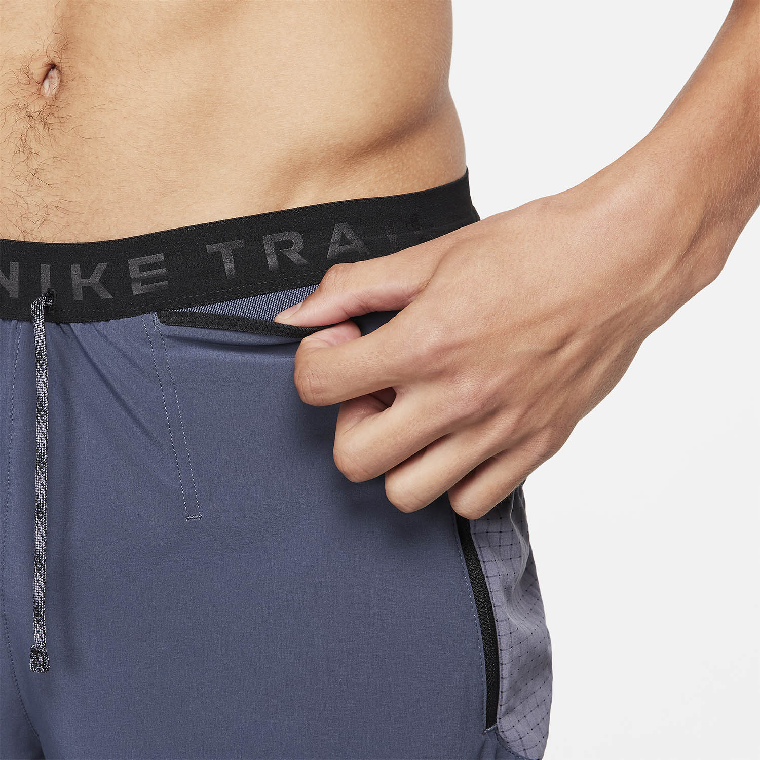 Nike Dri-FIT Second Sunrise 5in Pantaloncini Thunder Blue/Light Carbon/Black