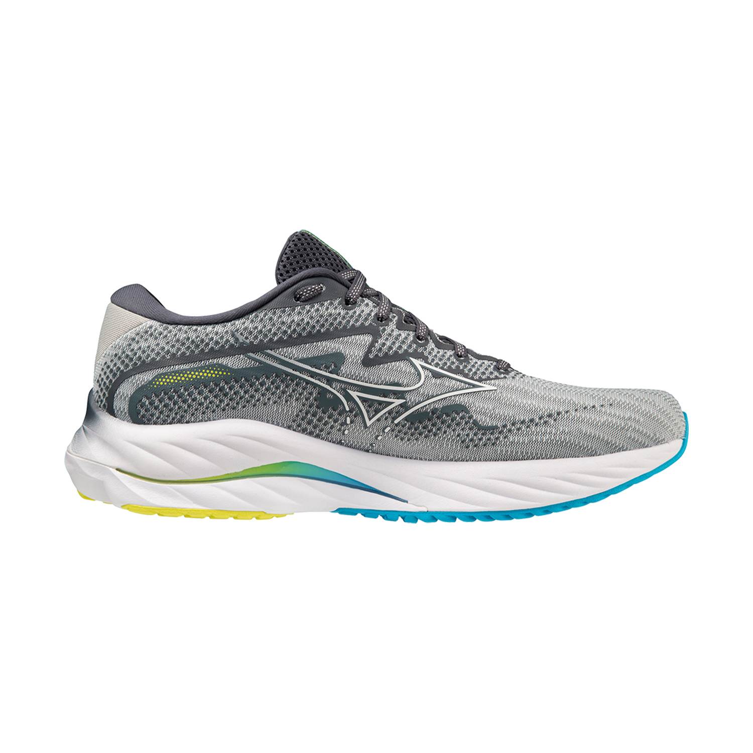 Mizuno Wave Rider 27 Pearl Blue/White/Bolt 2 Neon