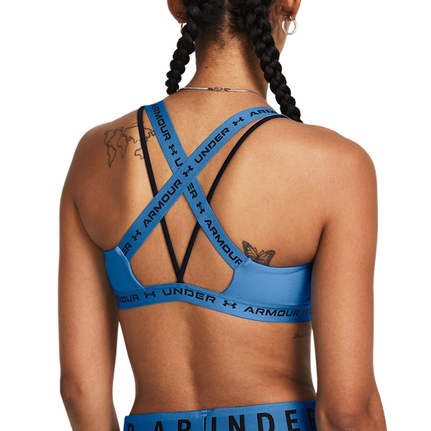 Under Armour Crossback Low Reggiseno Sportivo Viral Blue/Black