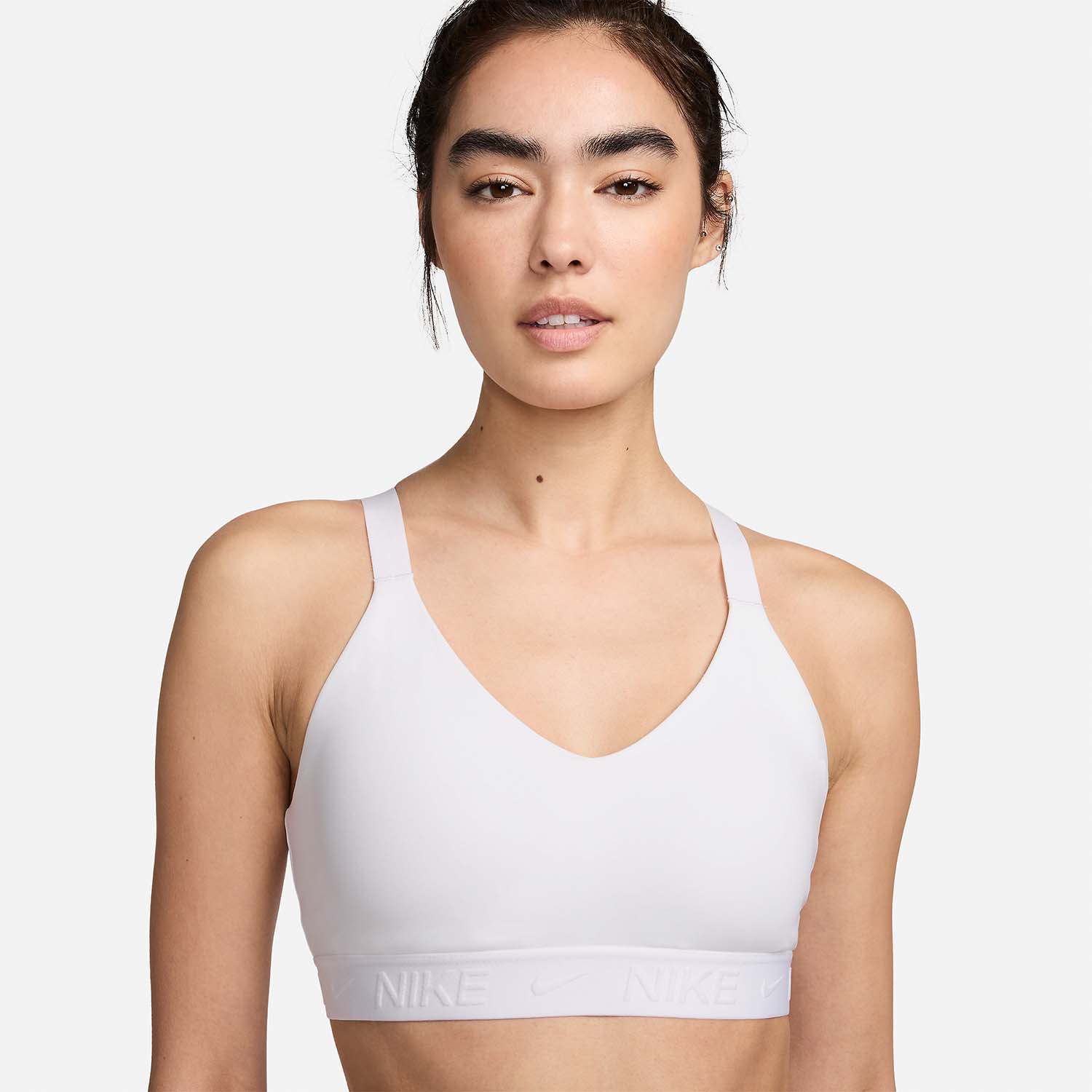 Nike Indy Crew Reggiseno Sportivo White
