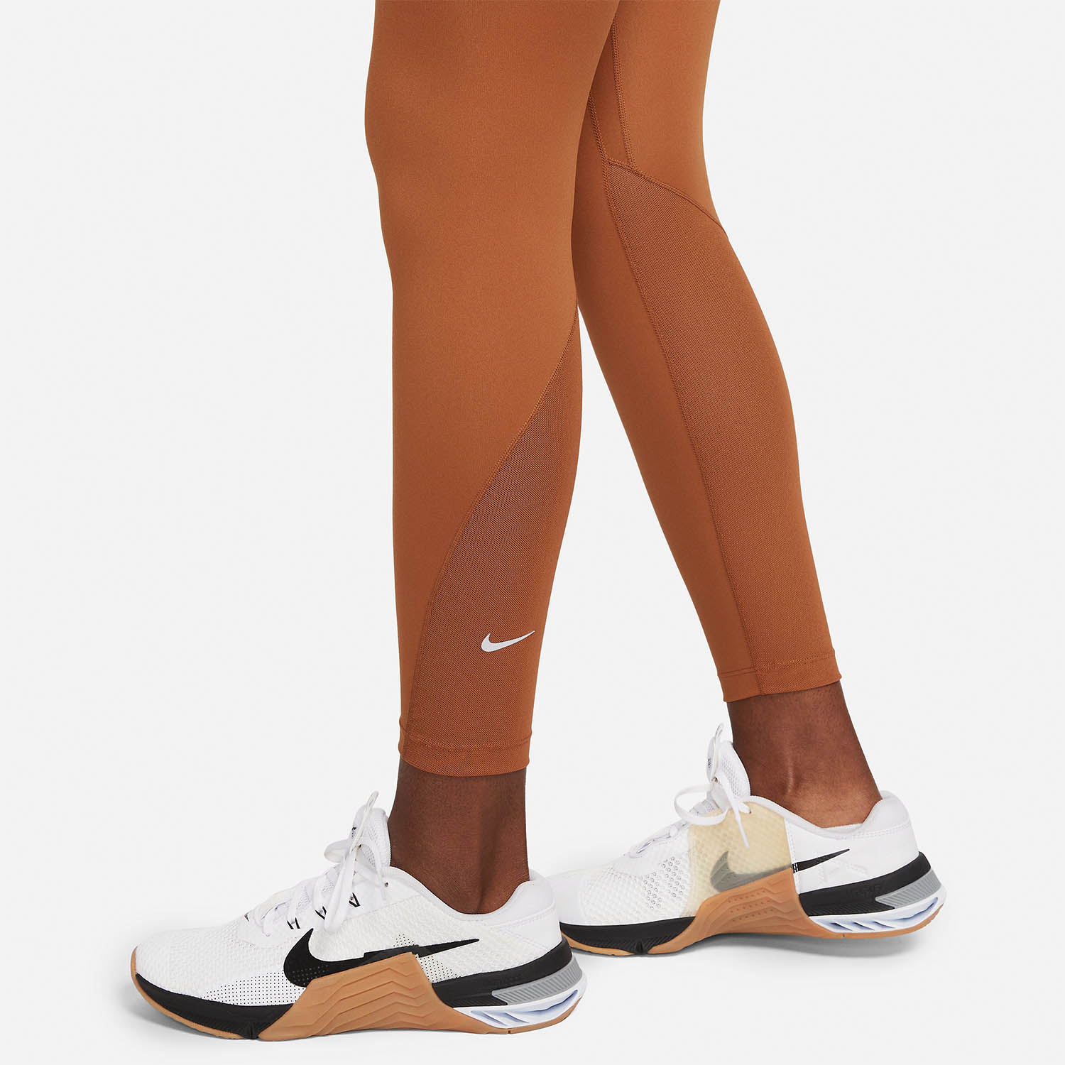 Nike One Mid Rise 7/8 Tights Dark Russet/White