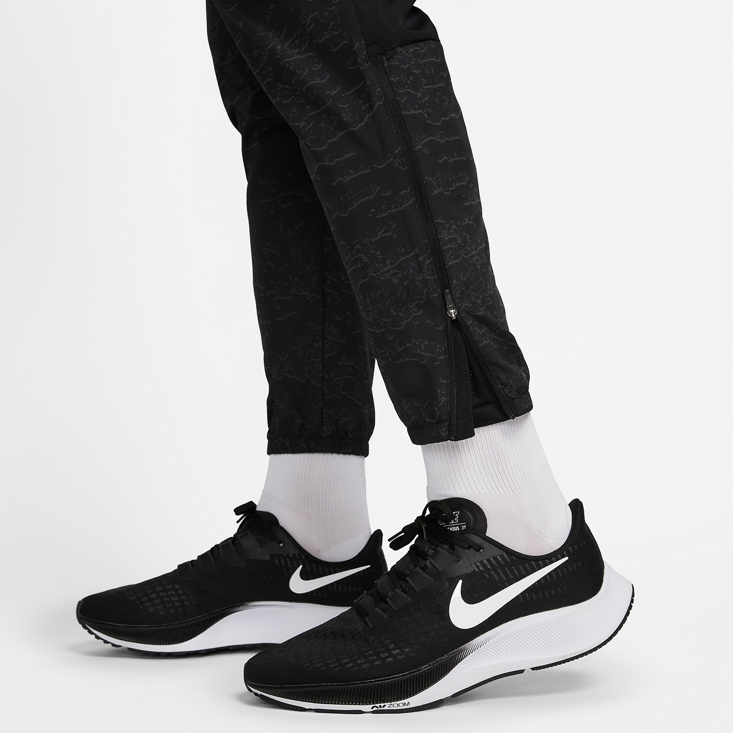 Nike Dri-FIT Swoosh Pantaloni Black/Reflective Silver