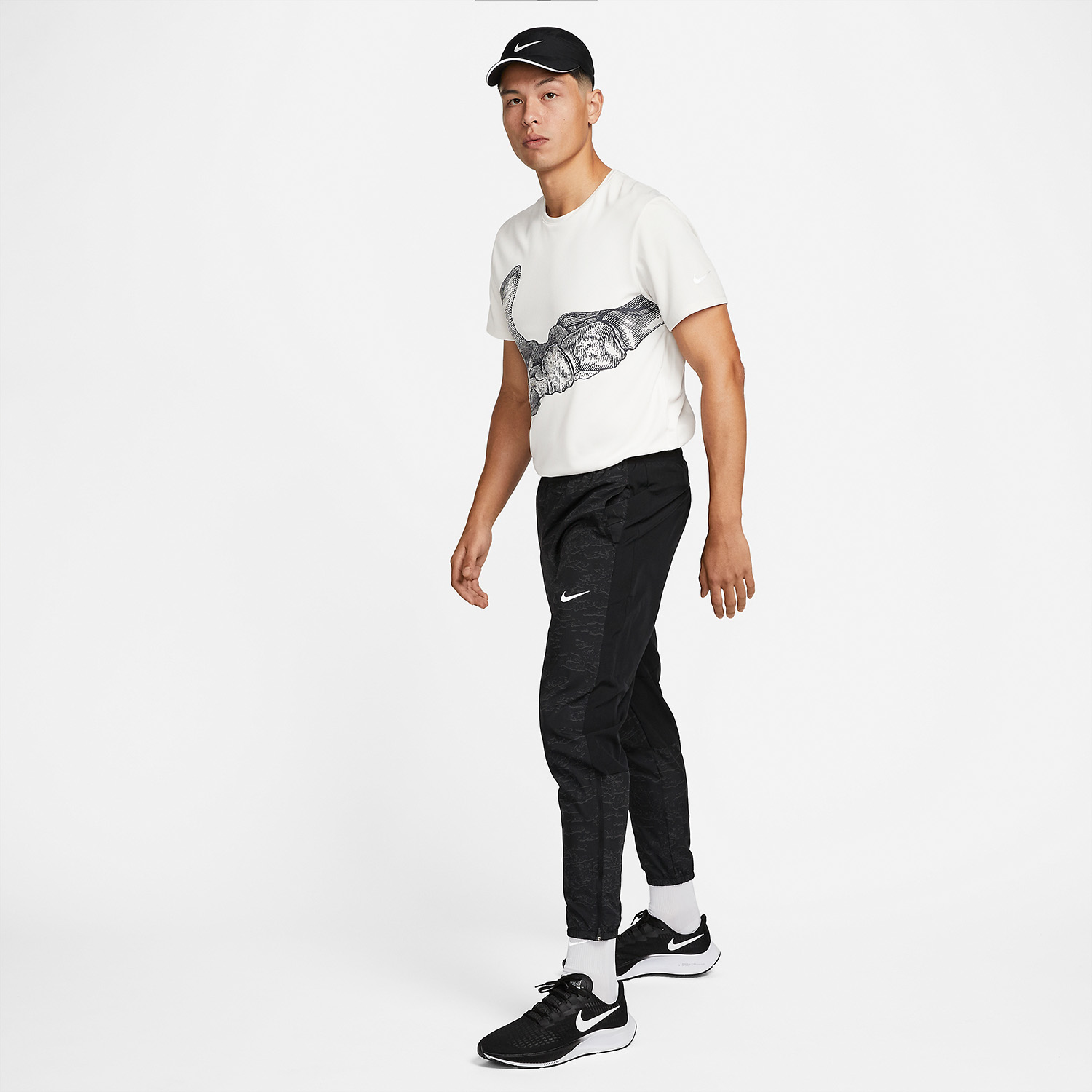 Nike Dri-FIT Swoosh Pantaloni Black/Reflective Silver