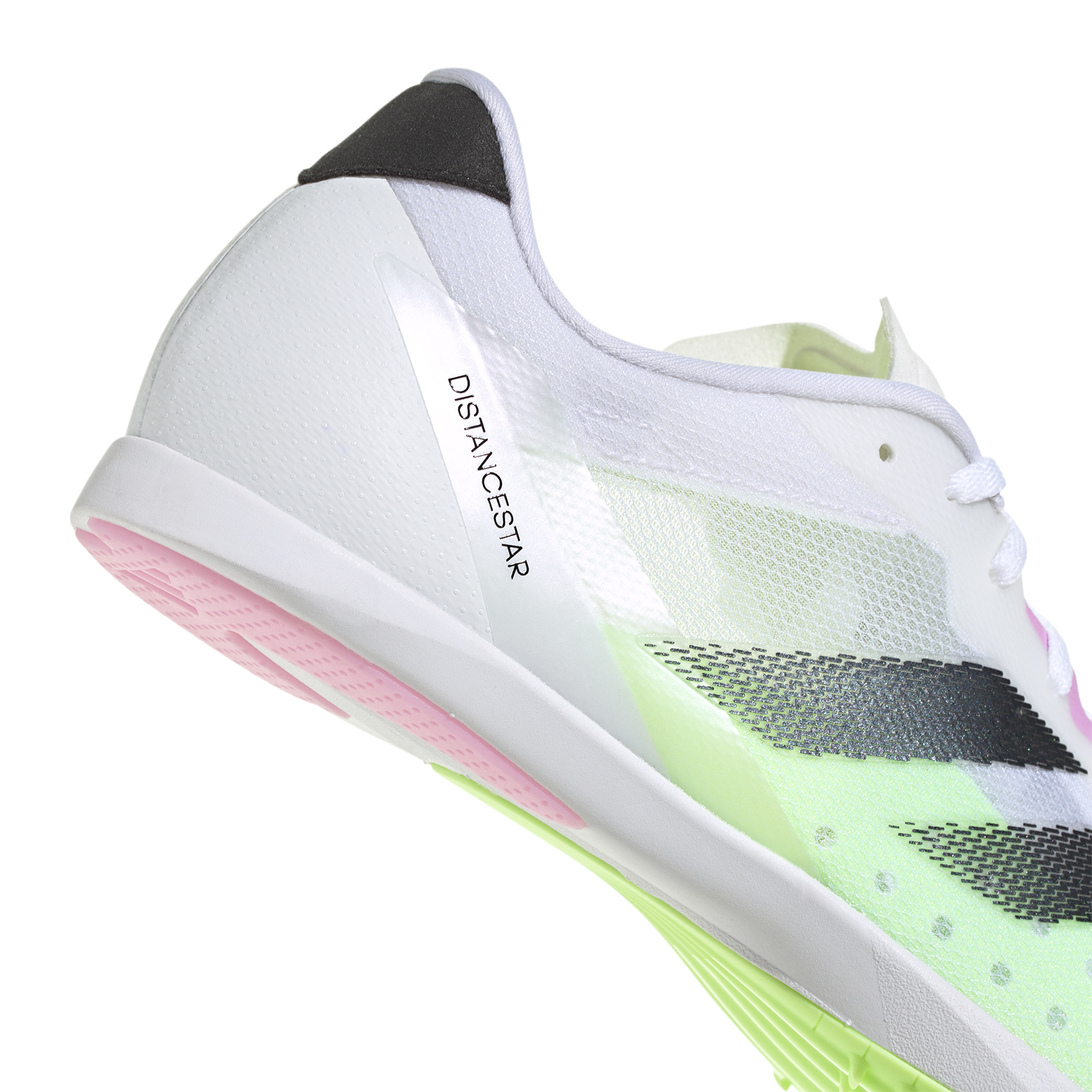 adidas adizero Distancestar Cloud White/Core Black/Green Spark