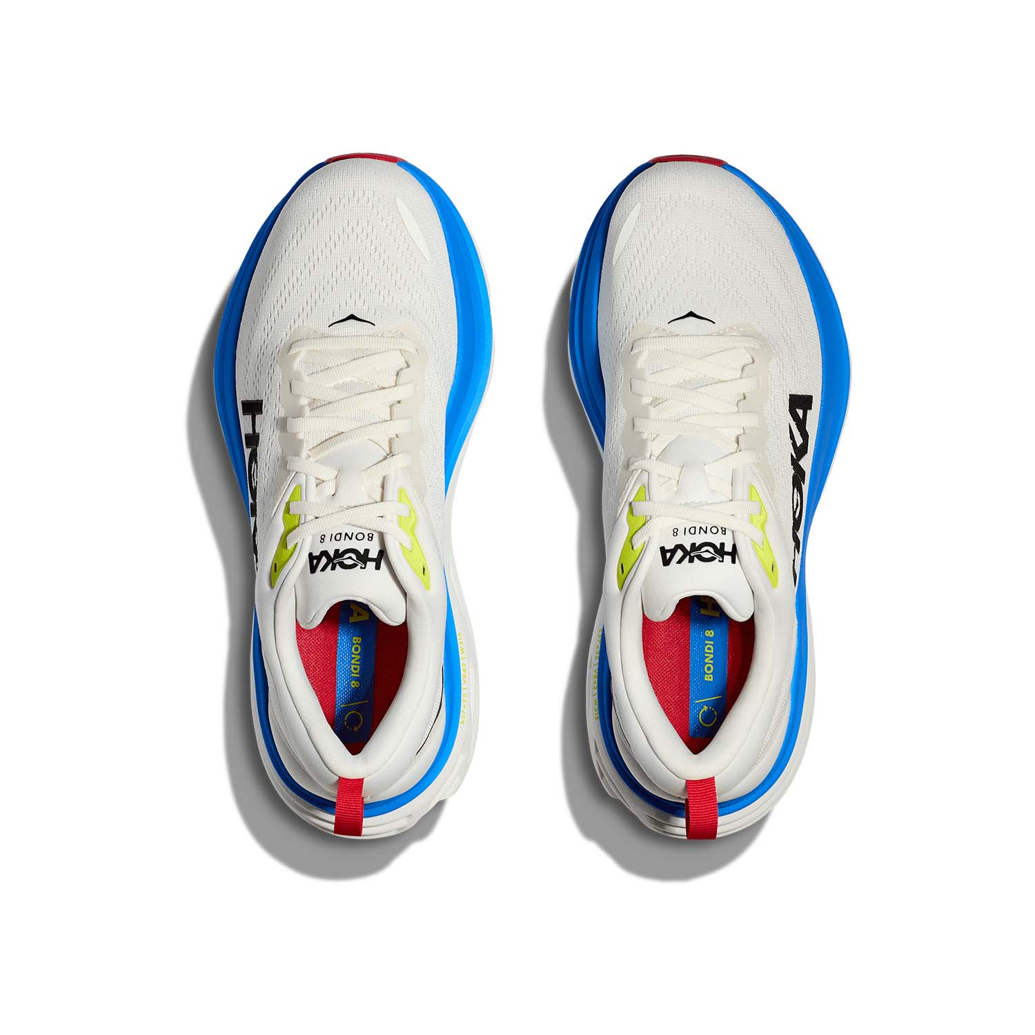 Hoka Bondi 8 Wide Blanc De Blanc/Virtual Blue