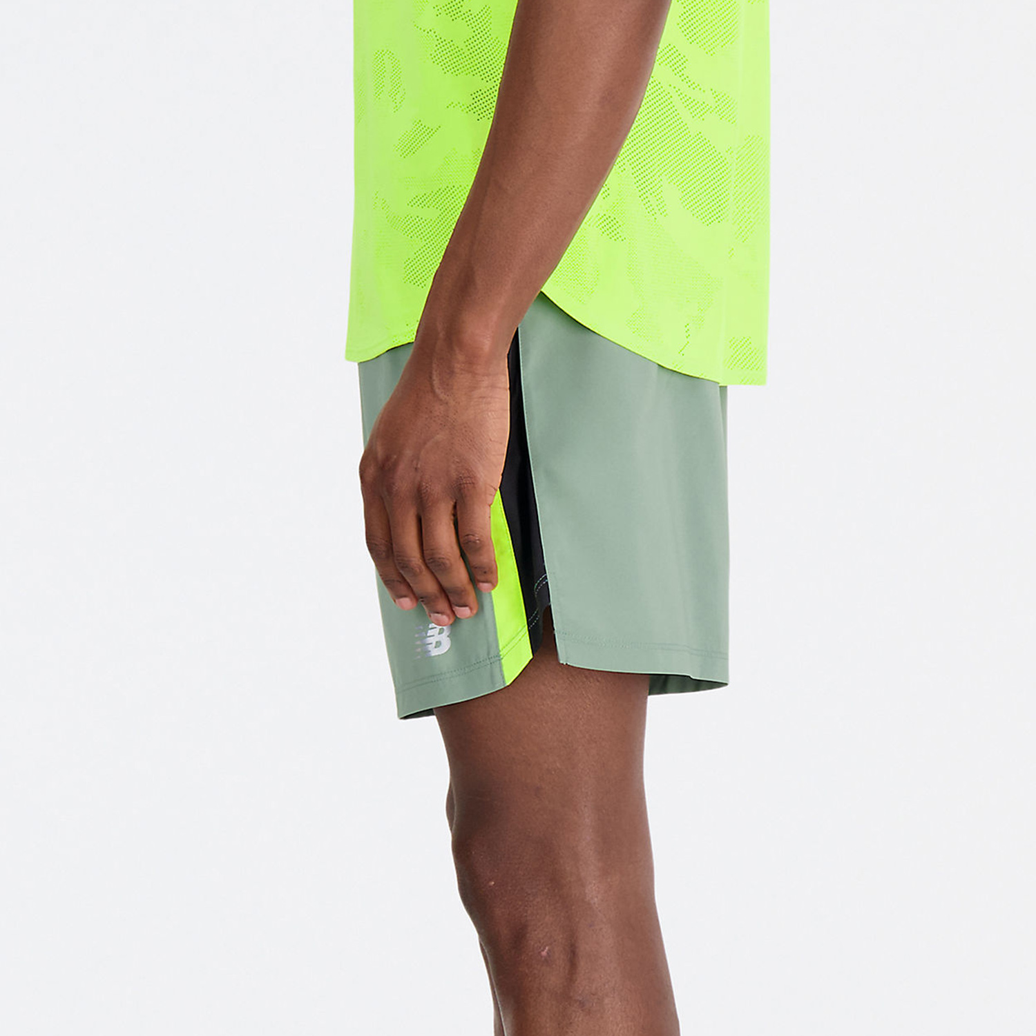 New Balance Accelerate Logo 7in Pantaloncini Dark Juniper