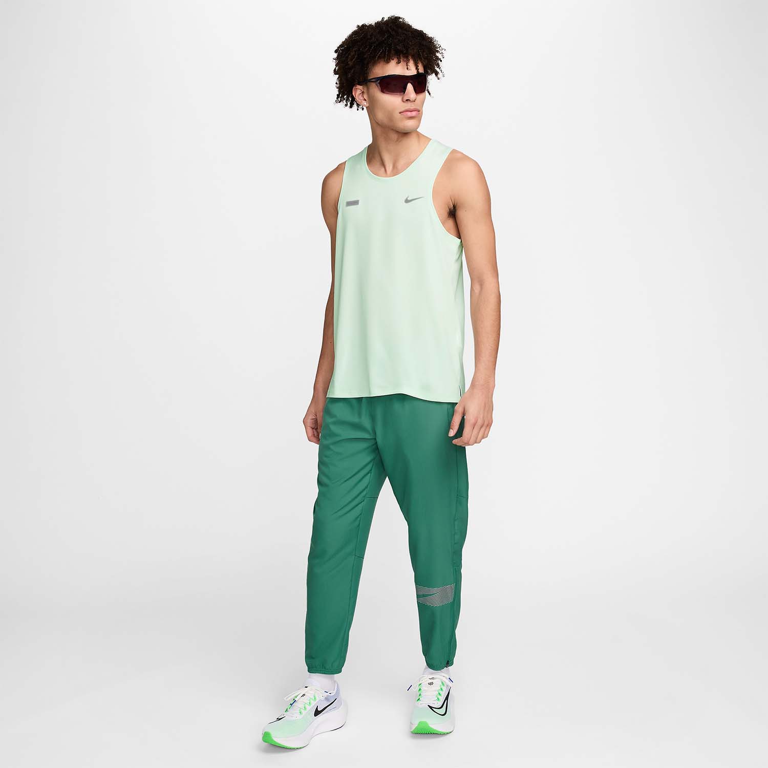 Nike Flash Miler Canotta Barely Green/Reflective Silver