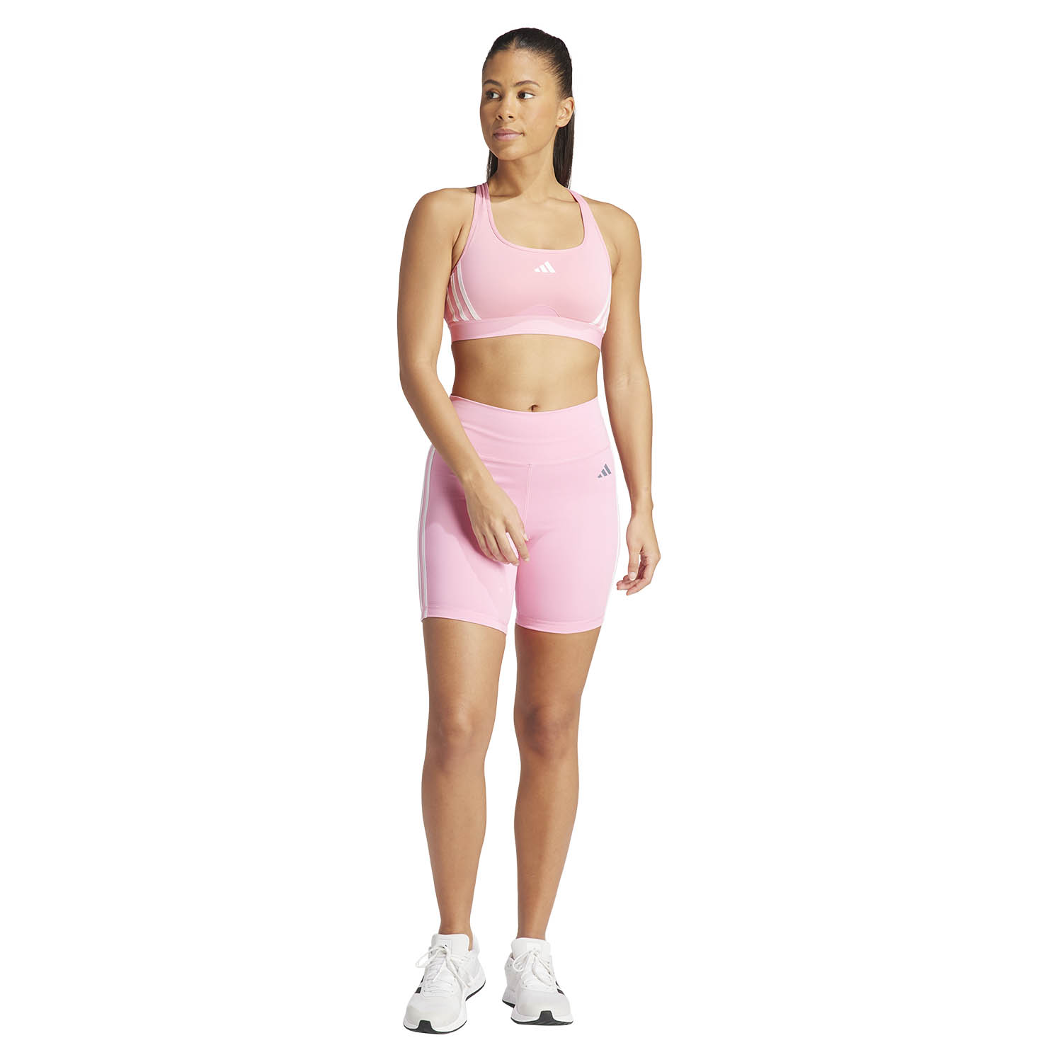 adidas Power 3S Reggiseno Sportivo Bliss Pink/White