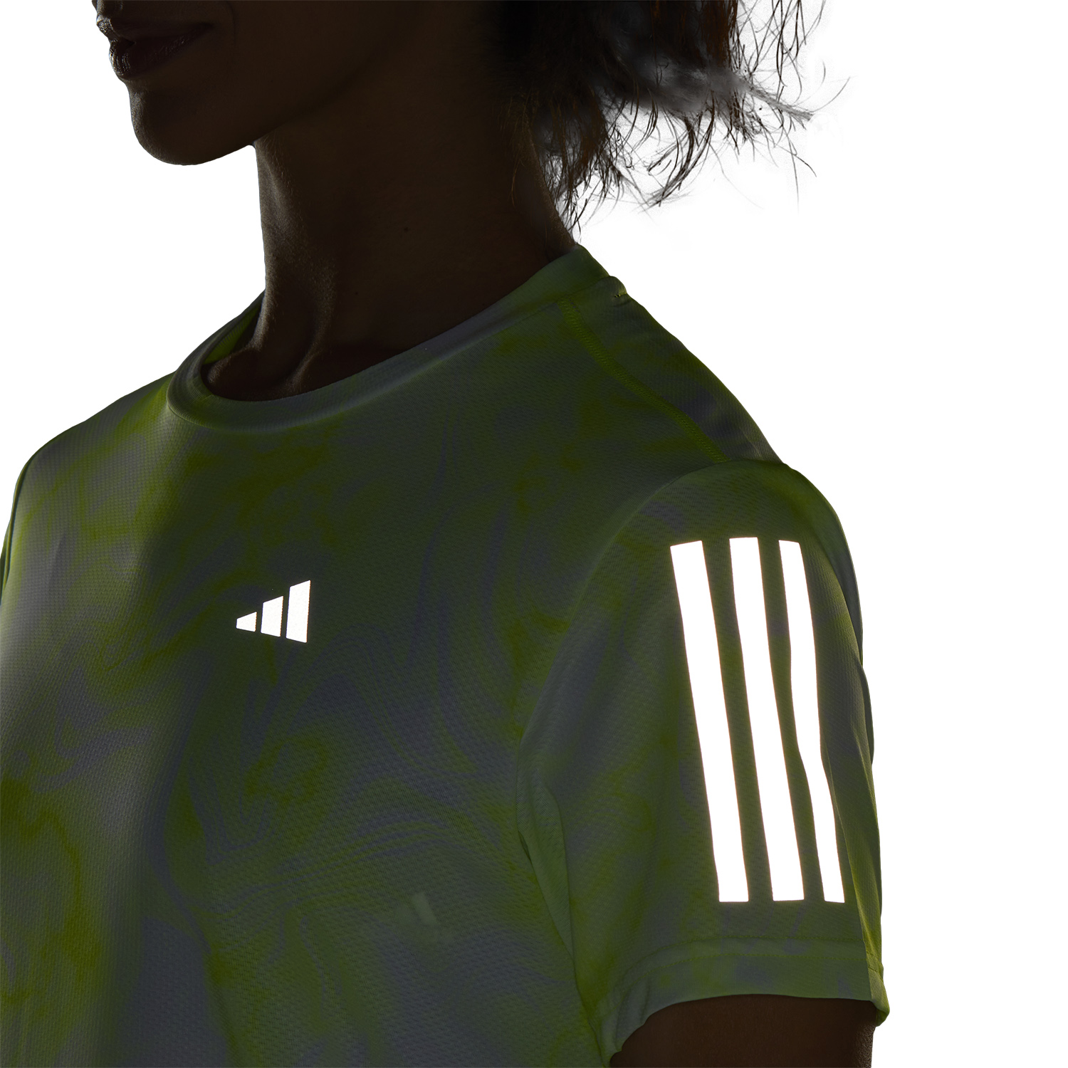 adidas Own The Run Maglietta White/Lucid Lemon