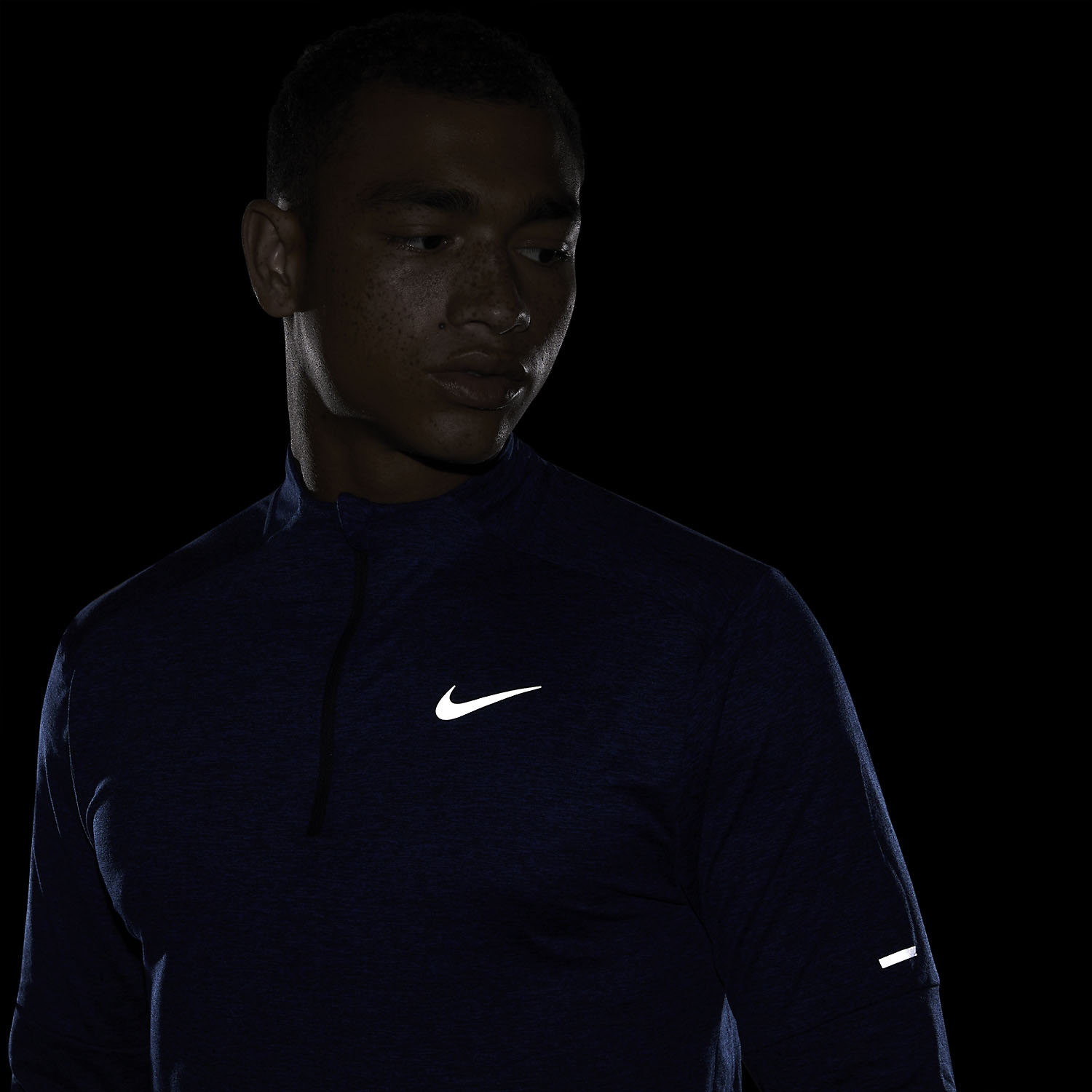 Nike Dri-FIT Element Logo Maglia Obsidian/Game Royal/Reflective Silver