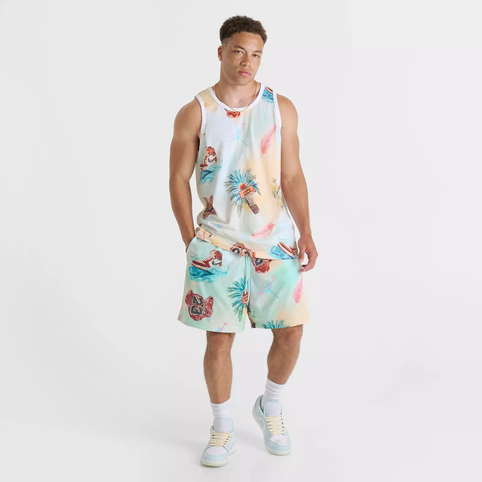Men's Jordan Essentials Printed Mesh Shorts