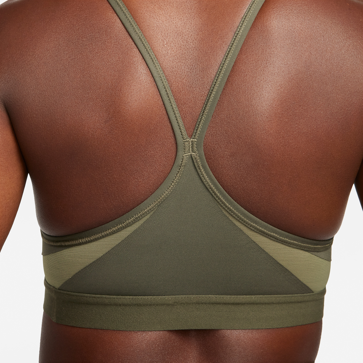Nike Indy Reggiseno Sportivo Cargo Khaki/Medium Olive/White
