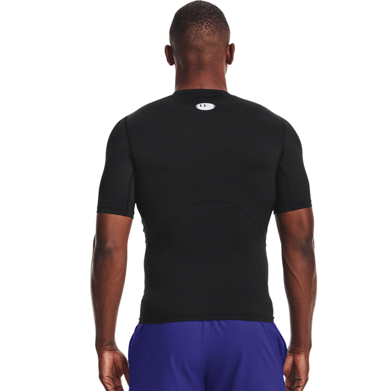 Under Armour HeatGear Compression Logo Maglietta Black/White
