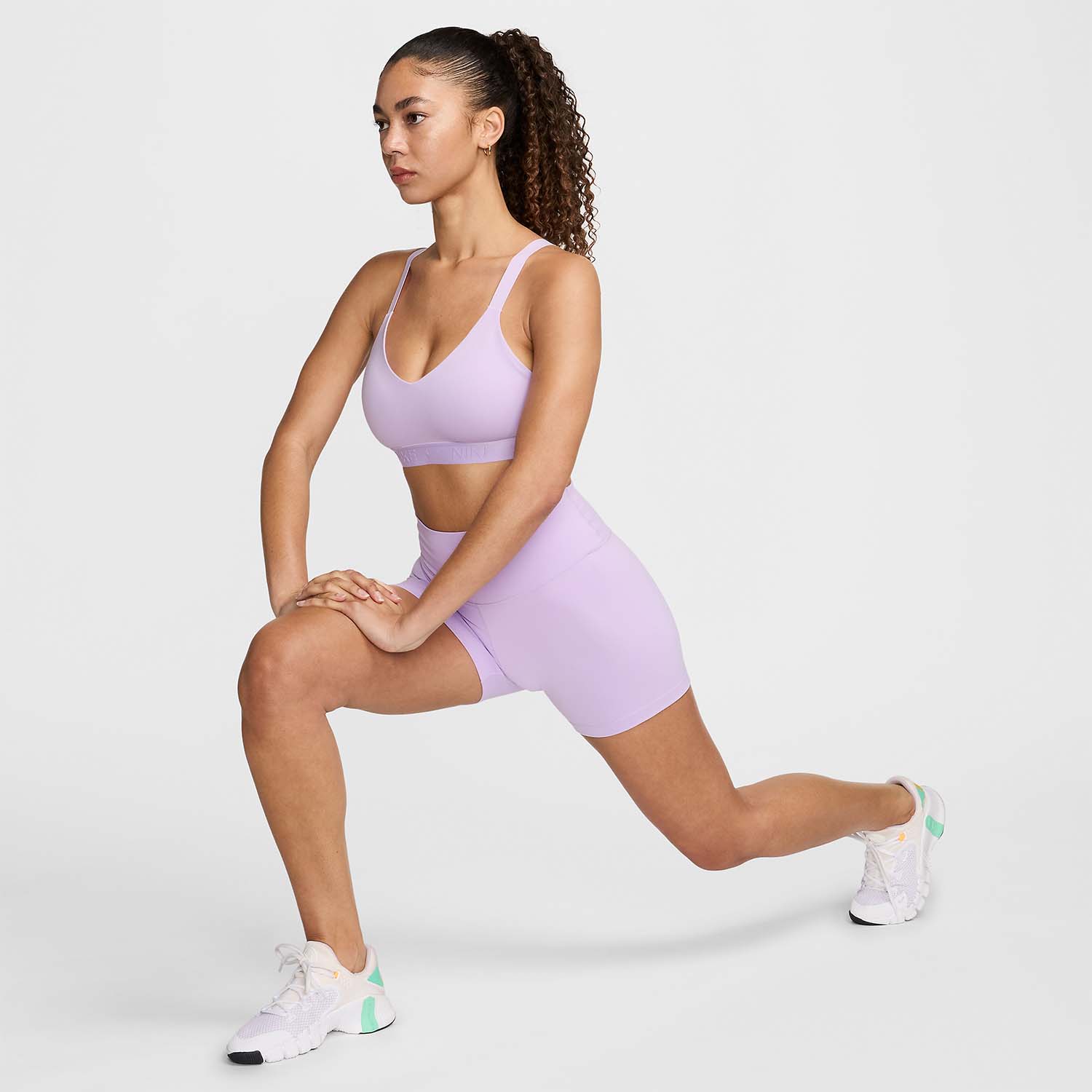 Nike Indy Crew Reggiseno Sportivo Lilac Bloom