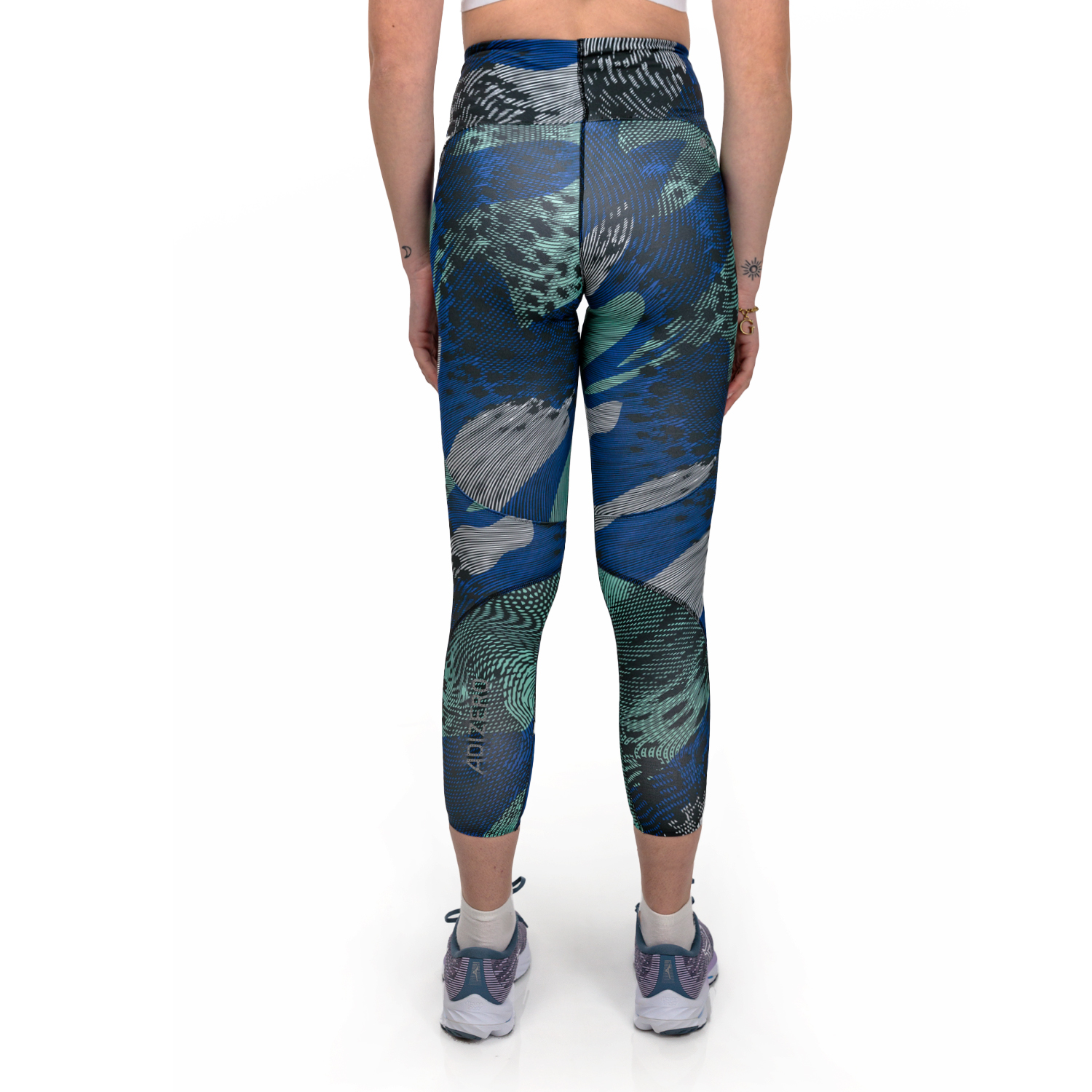 adidas adizero AOP Tights Black/Lucid Blu