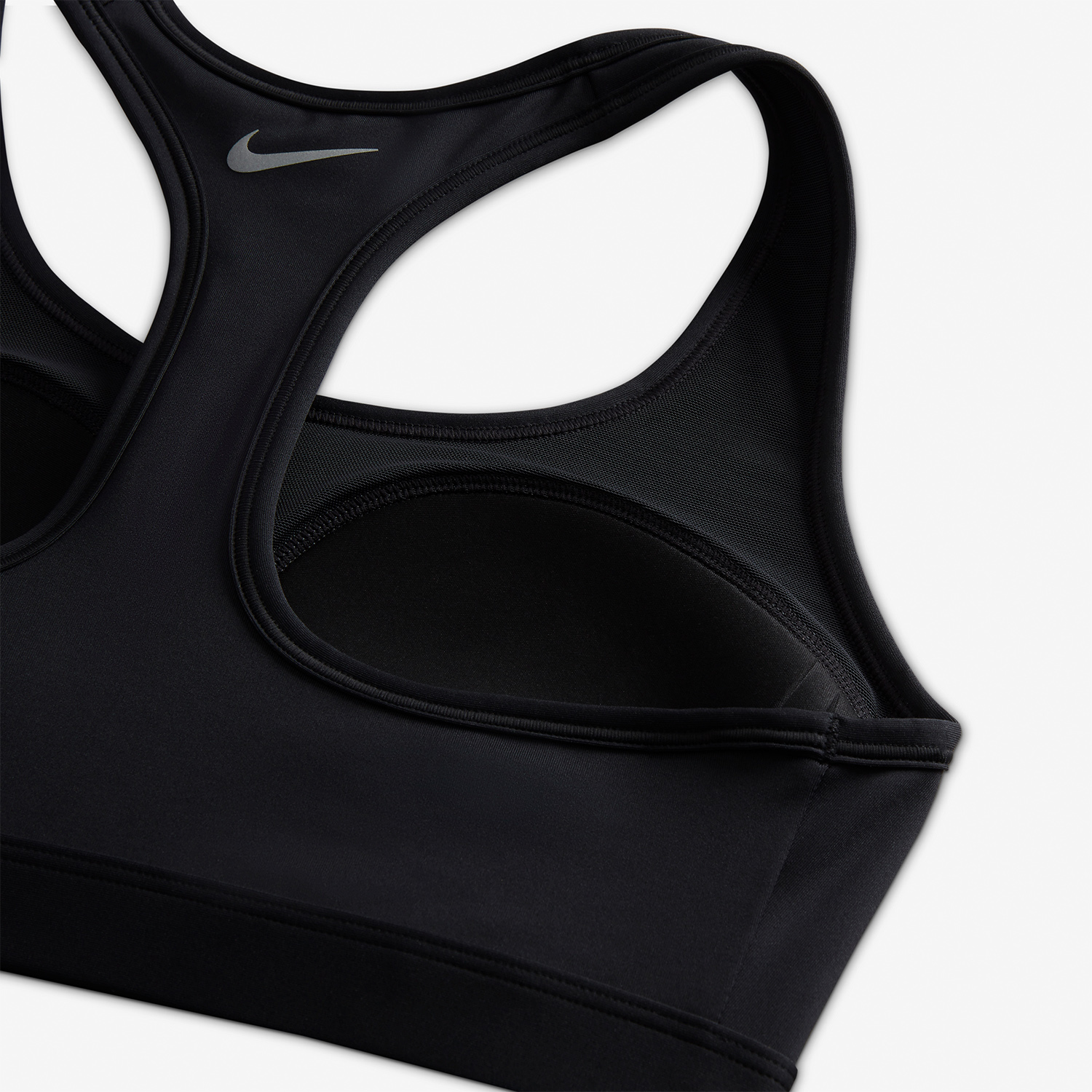 Nike Dri-FIT Swoosh Reggiseno Sportivo Black/Cool Grey