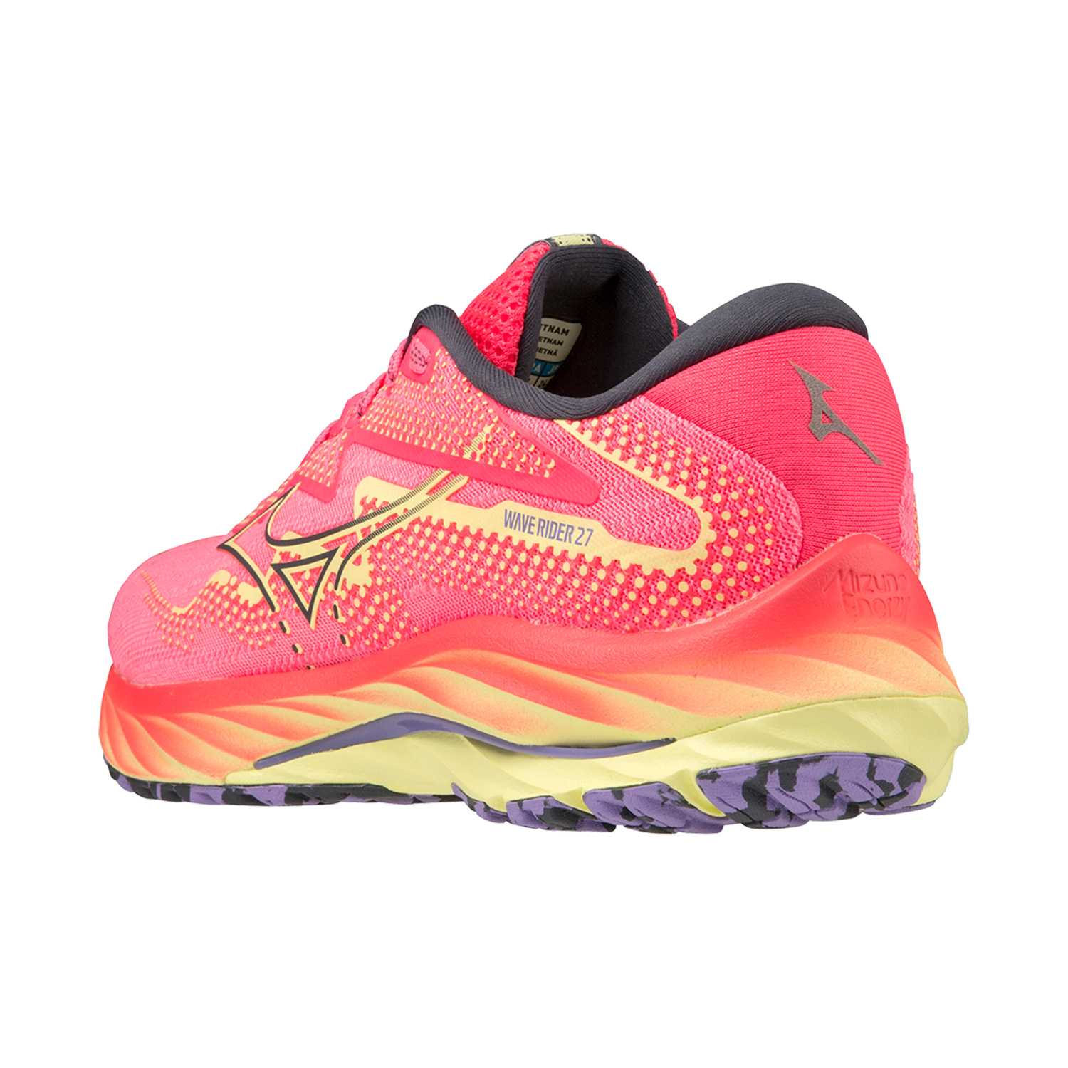 Mizuno Wave Rider 27 High Vis Pink/Ombre Blue/Luminous