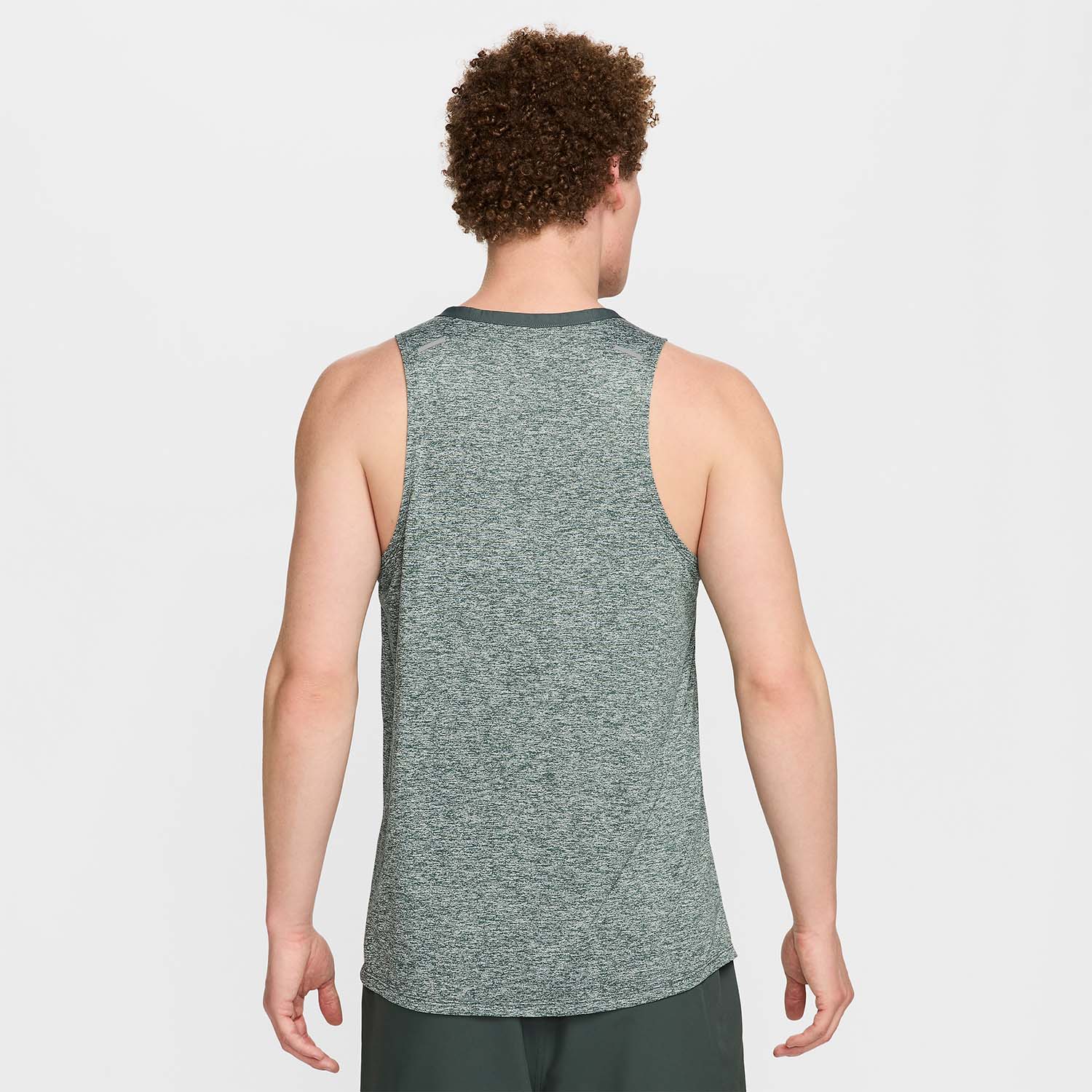 Nike Dri-FIT Rise 365 Canotta Vintage Green/Heather/Reflective Silver