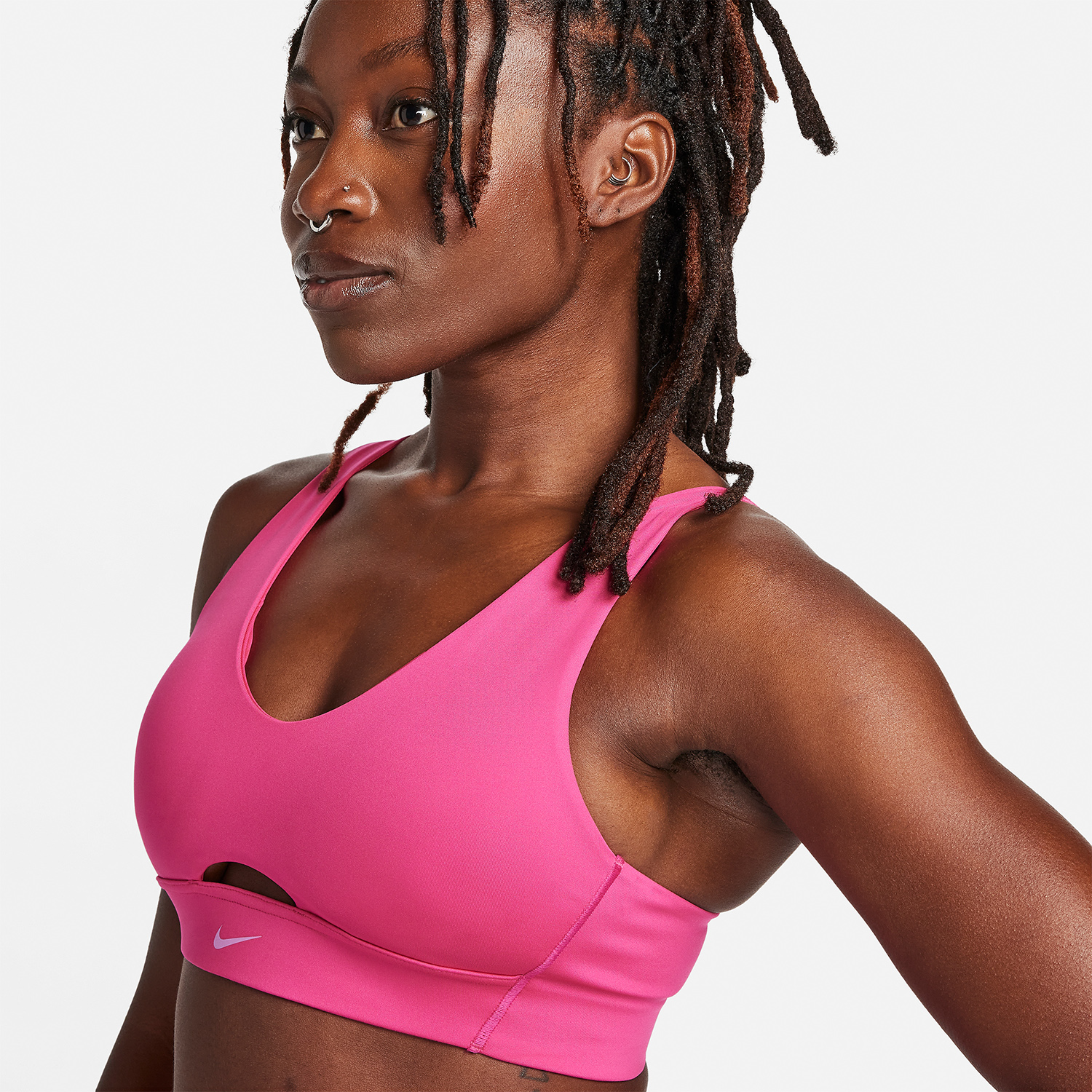 Nike Dri-FIT Indy Reggiseno Sportivo Fireberry/Rush Fuchsia