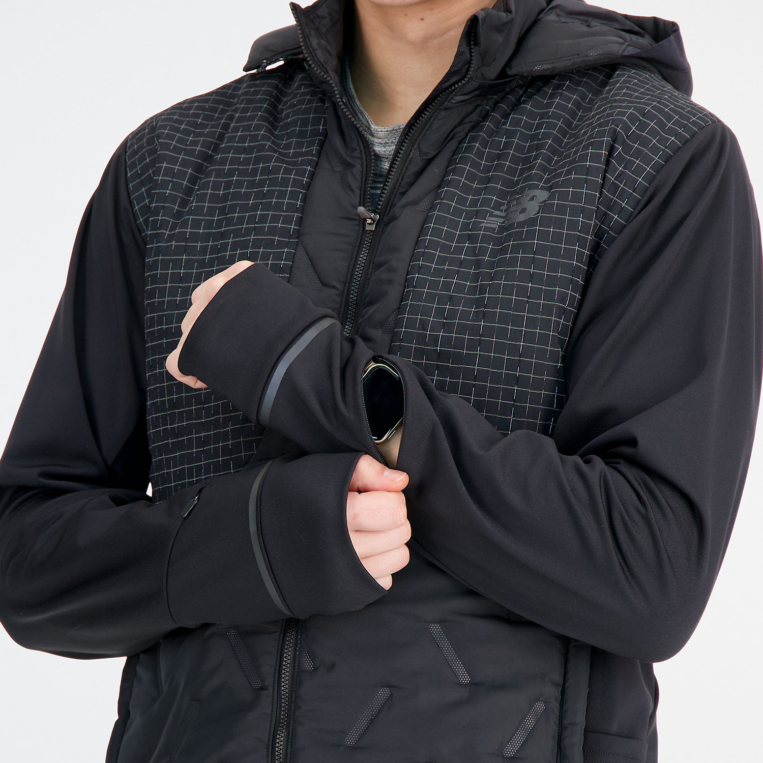 New Balance Impact Run Luminous Heat Giacca Black