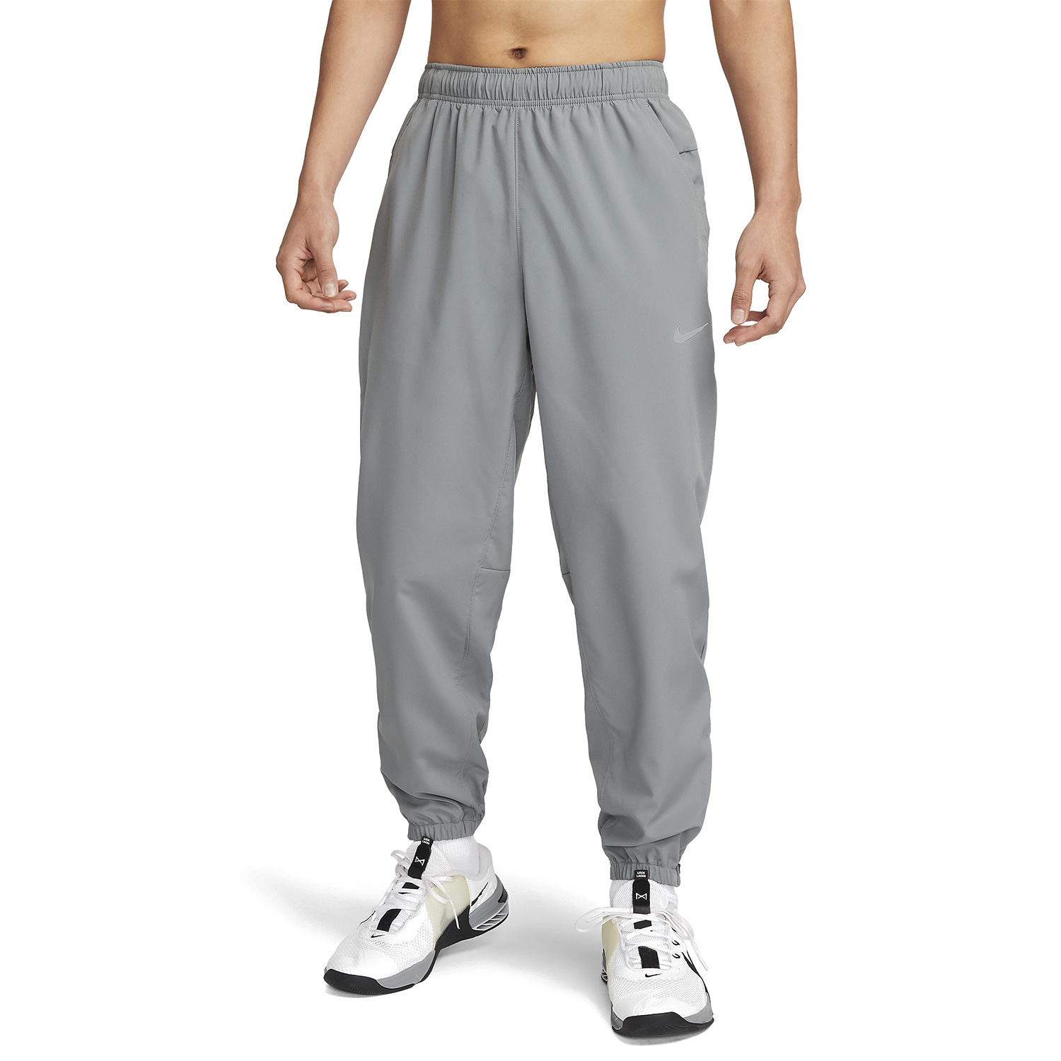Nike Dri-FIT Form Pantaloni Smoke Grey/Black/Reflective Silver