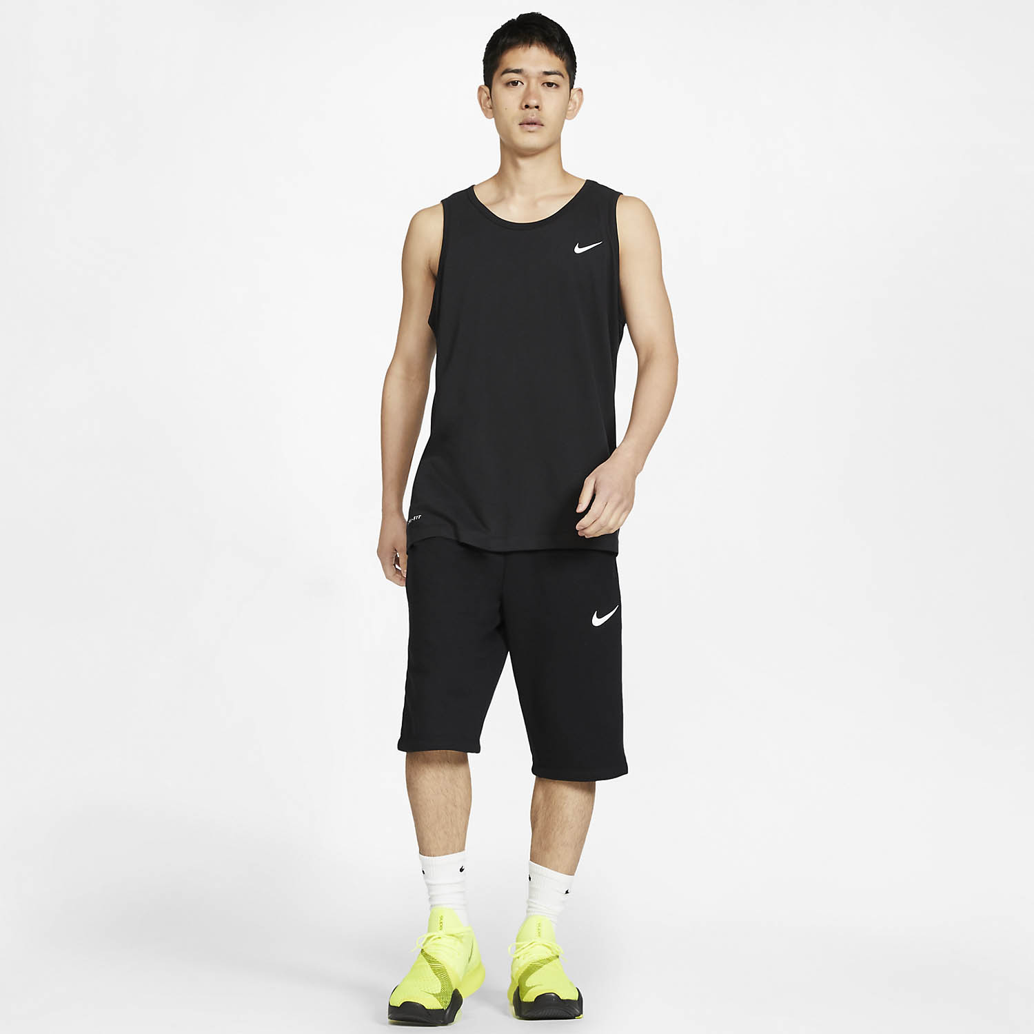 Nike Solid Dri-FIT Canotta Black/White
