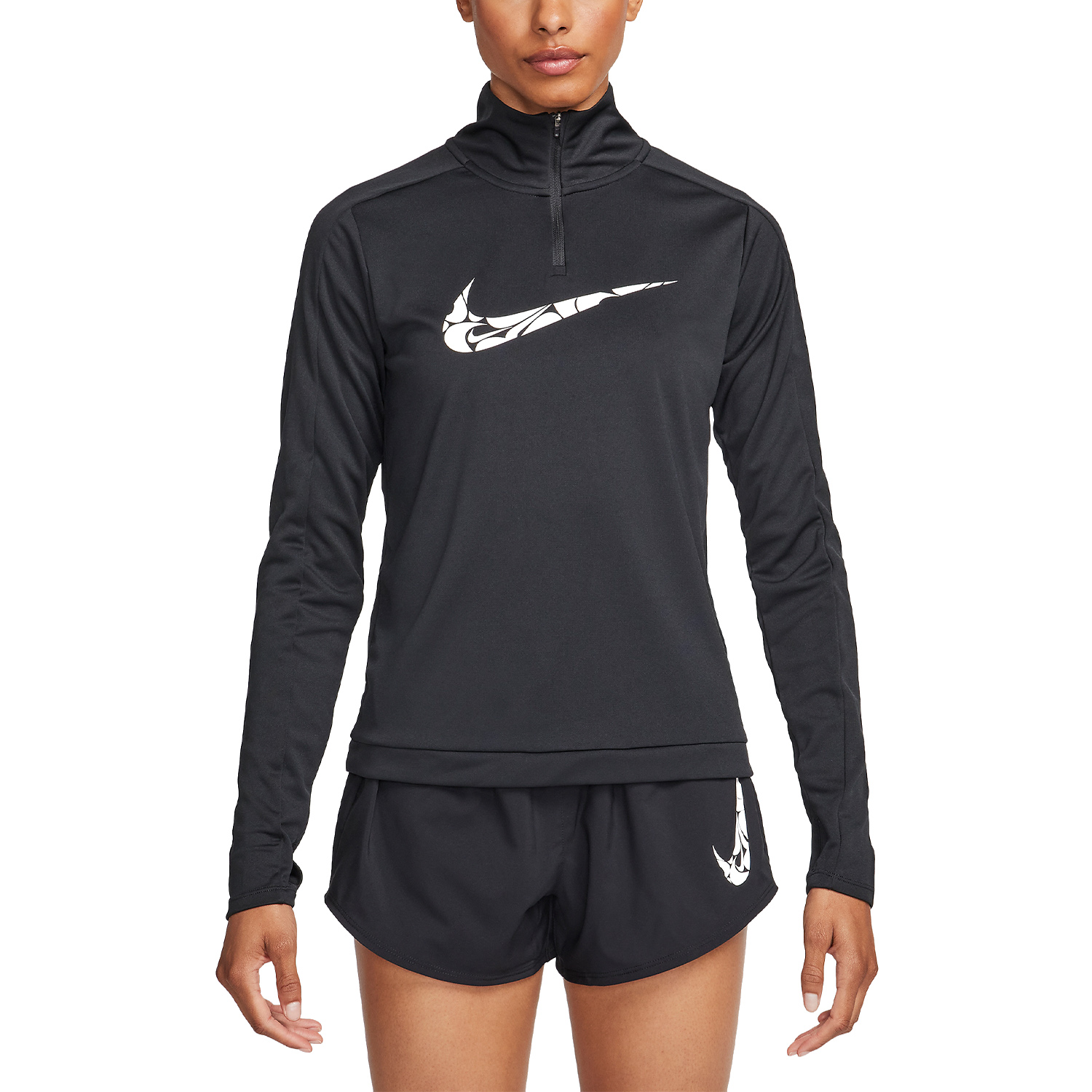 Nike Swoosh Maglia Black/White