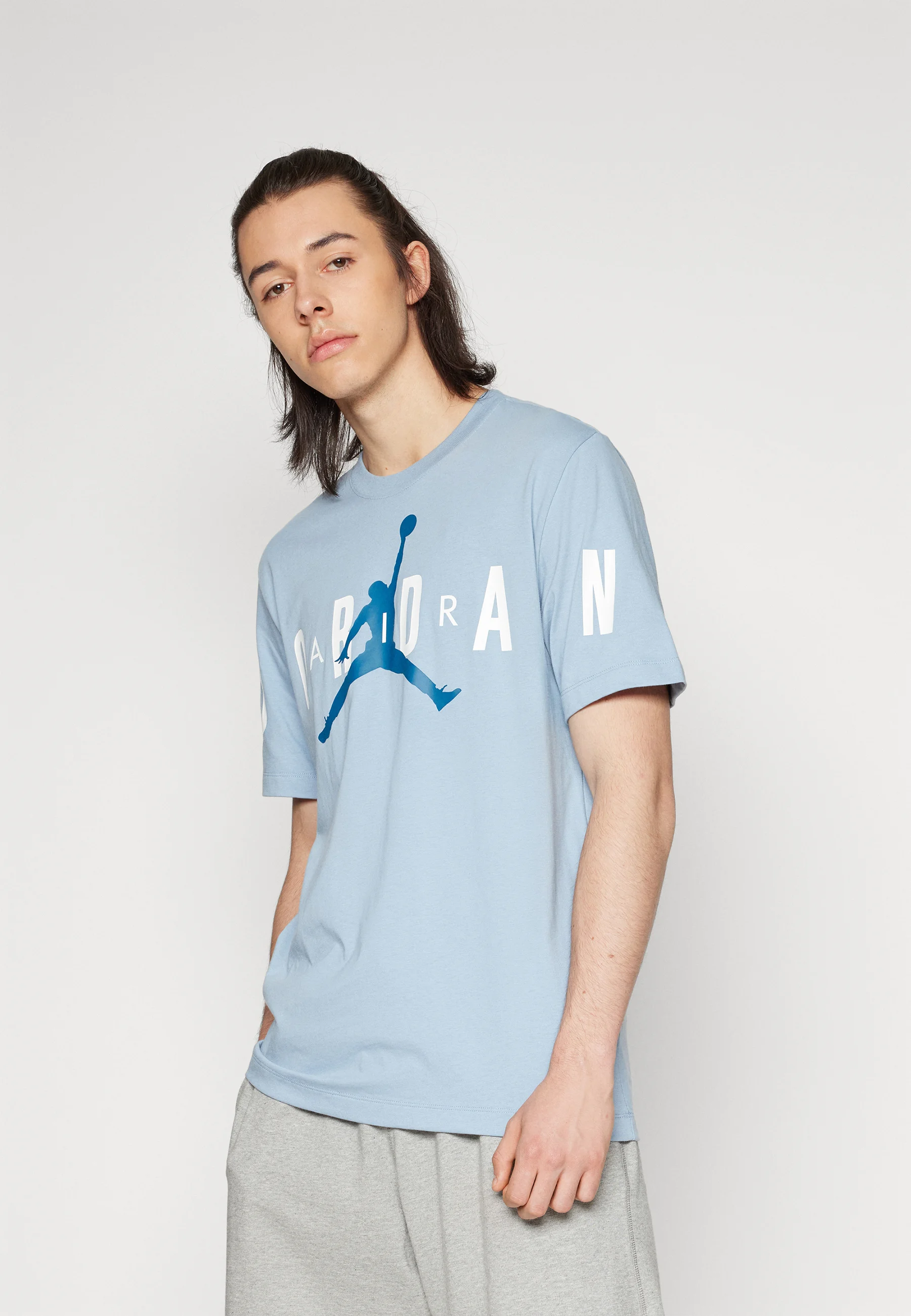 Jordan M J JD AIR STRETCH SS CREW - T-shirt con stampa