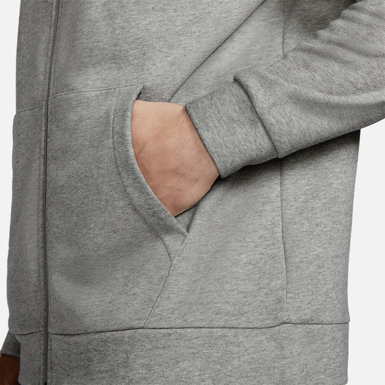 Nike Dri-FIT Logo Felpa Dark Grey Heather/Black