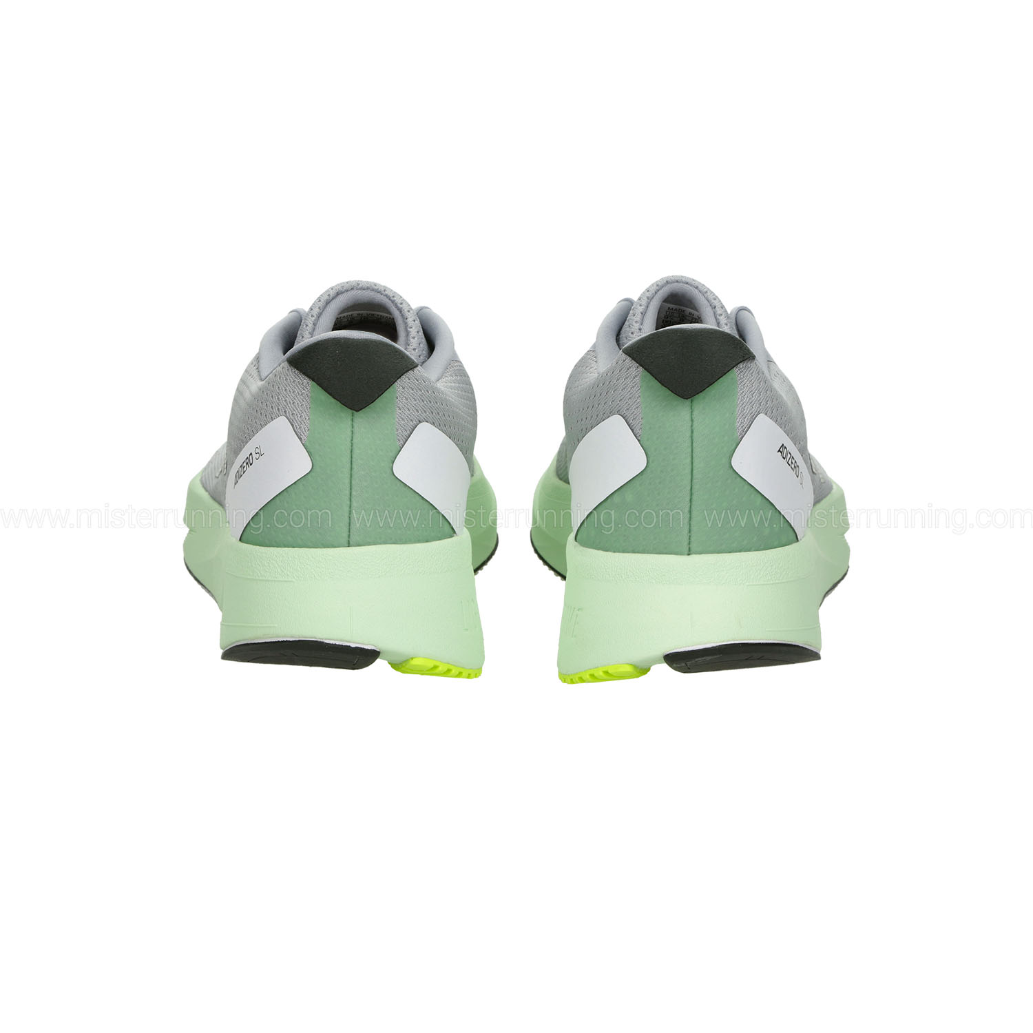 adidas adizero SL Halo Silver/Iron Metallic/Semi Green Spark