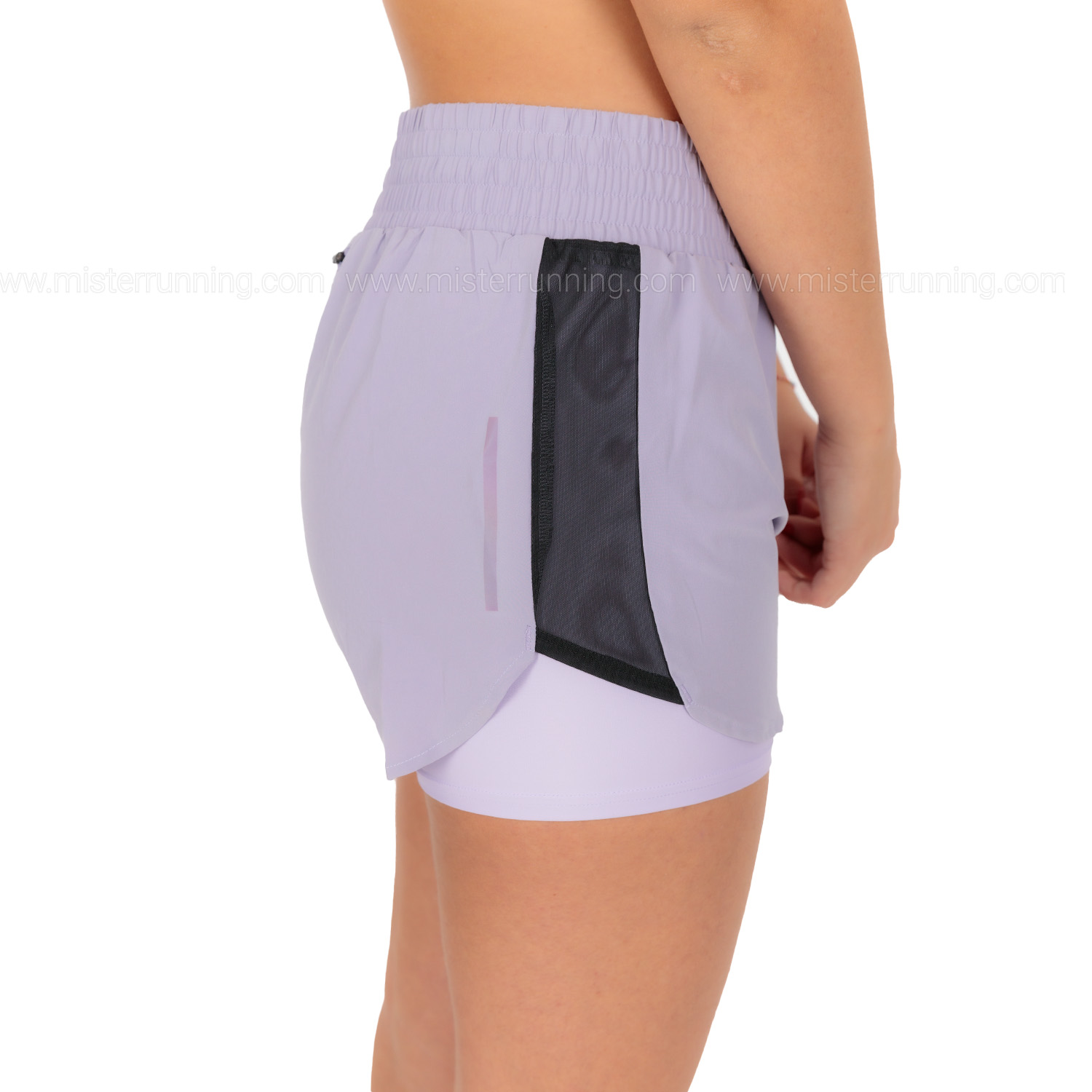 Mizuno Classic Logo 2 in 1 4.5in Pantaloncini Winsteria/Pastel Lilac