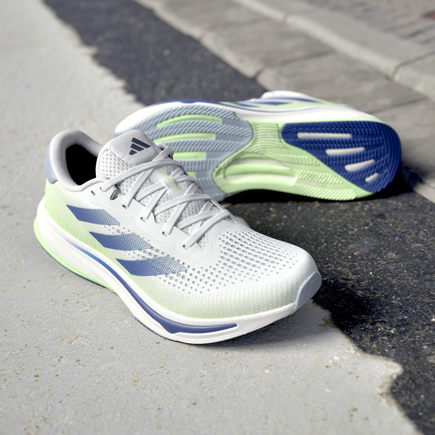 adidas Supernova Rise Cloud White/Wonder Blue/Green Spark