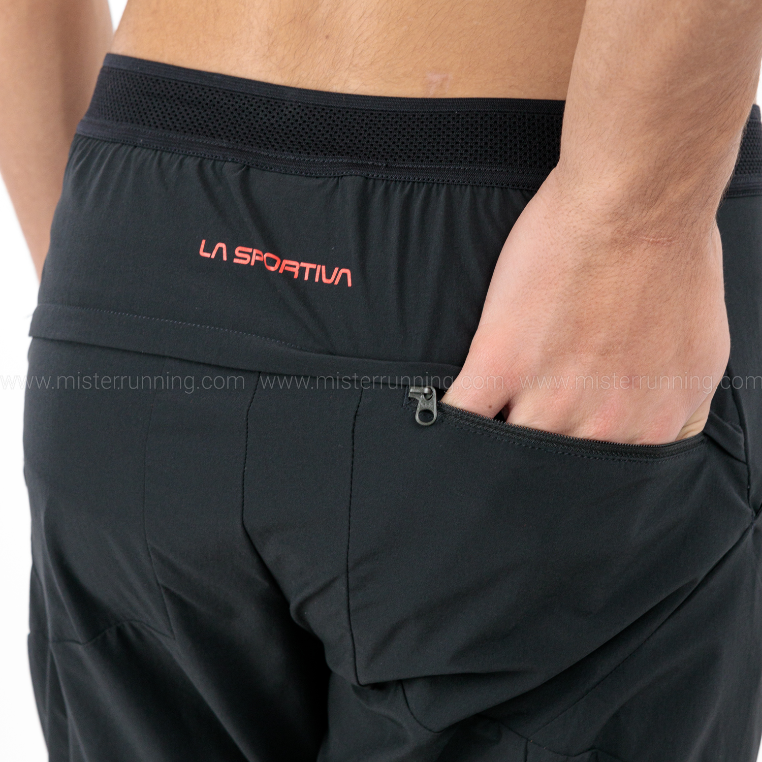 La Sportiva Brush Pantaloni Black/Cherry Tomato