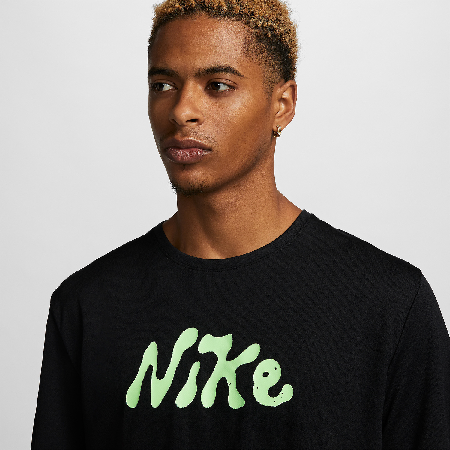 Nike Dri-FIT UV Miler Studio 72 Maglietta Black/Lime Blast