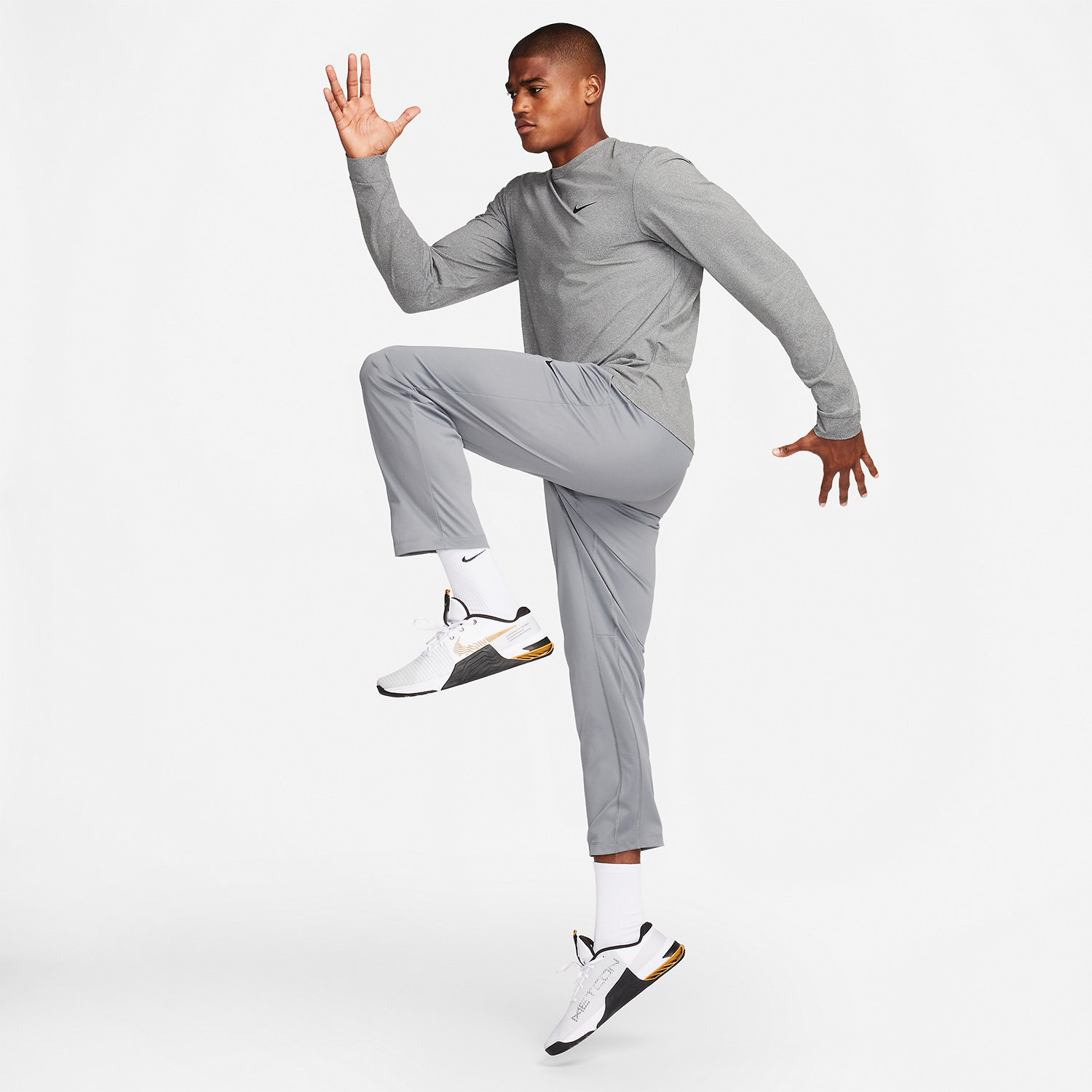 Nike Dri-FIT UV Hyverse Maglia Smoke Grey/Heather/Black