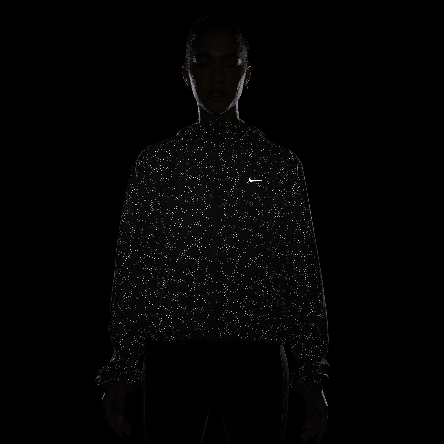 Nike Dri-FIT Logo Giacca Black/Reflective Silver