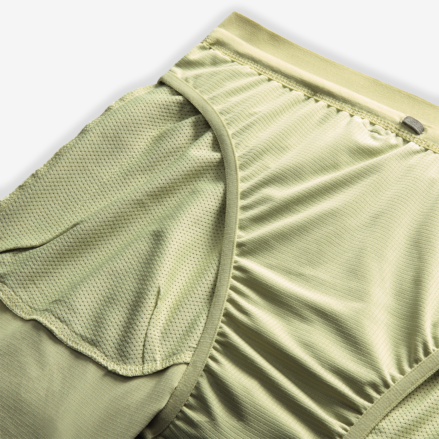 Nike Dri-FIT Stride 5in Pantaloncini Olive Aura/Dark Stucco/Reflective Silver