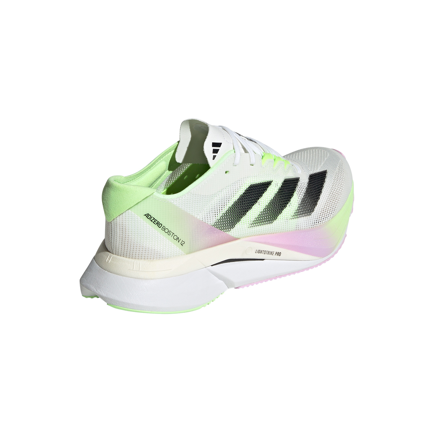 adidas adizero Boston 12 Cloud White/Core Black/Green Spark