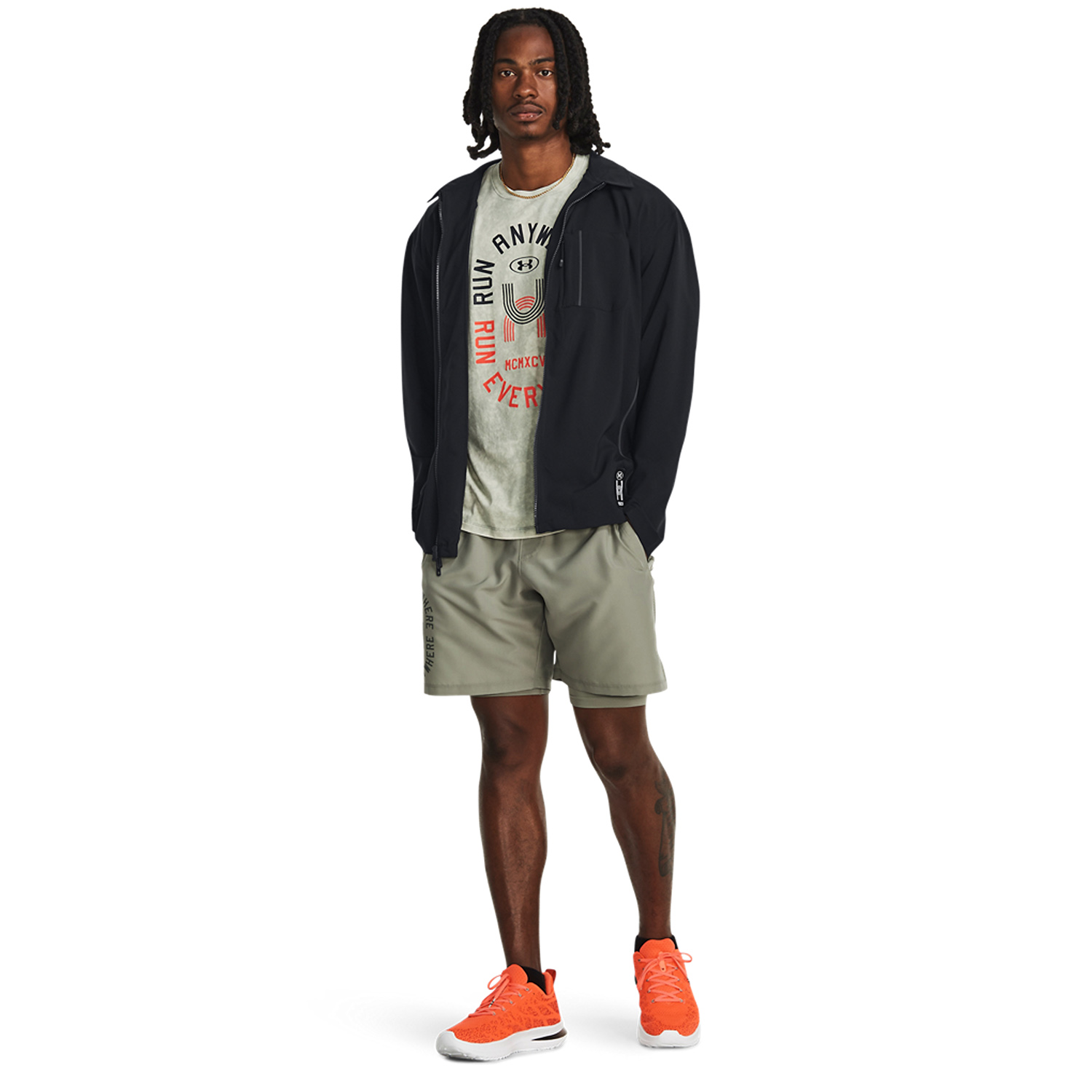 Under Armour Run Everywhere Logo Giacca Black