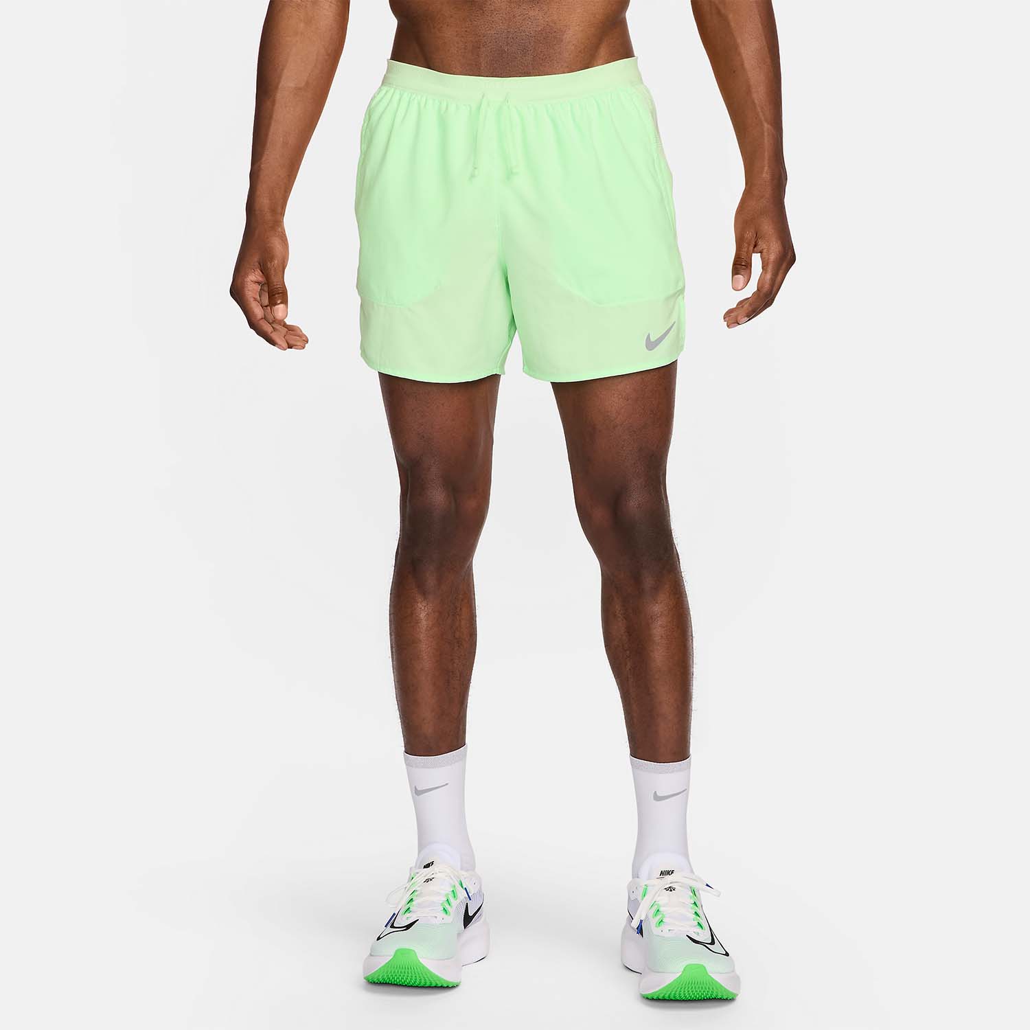 Nike Dri-FIT Stride 5in Pantaloncini Vapor Green/Reflective Silver