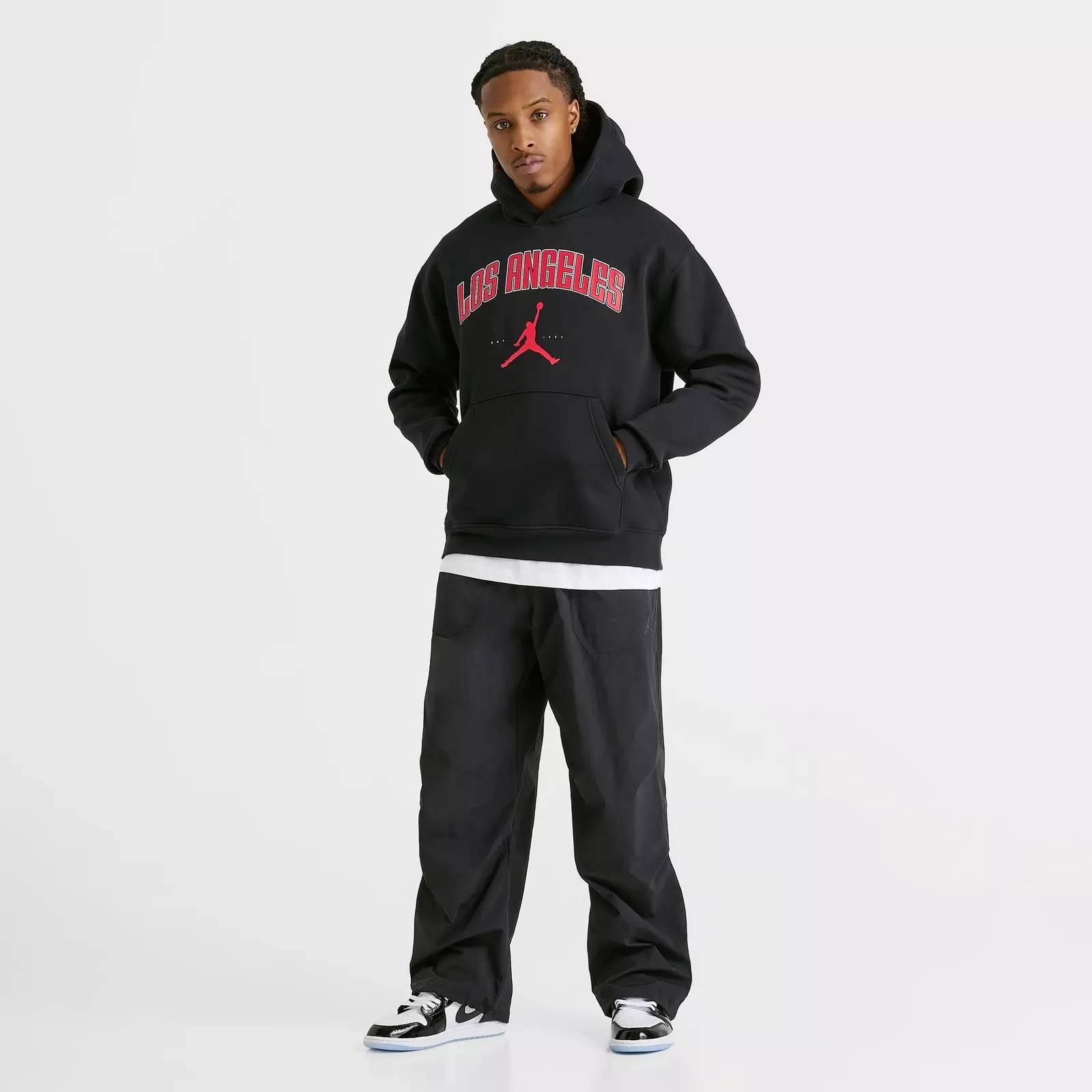 Men's Jordan Los Angeles Big Logo Fleece Pullover Hoodie